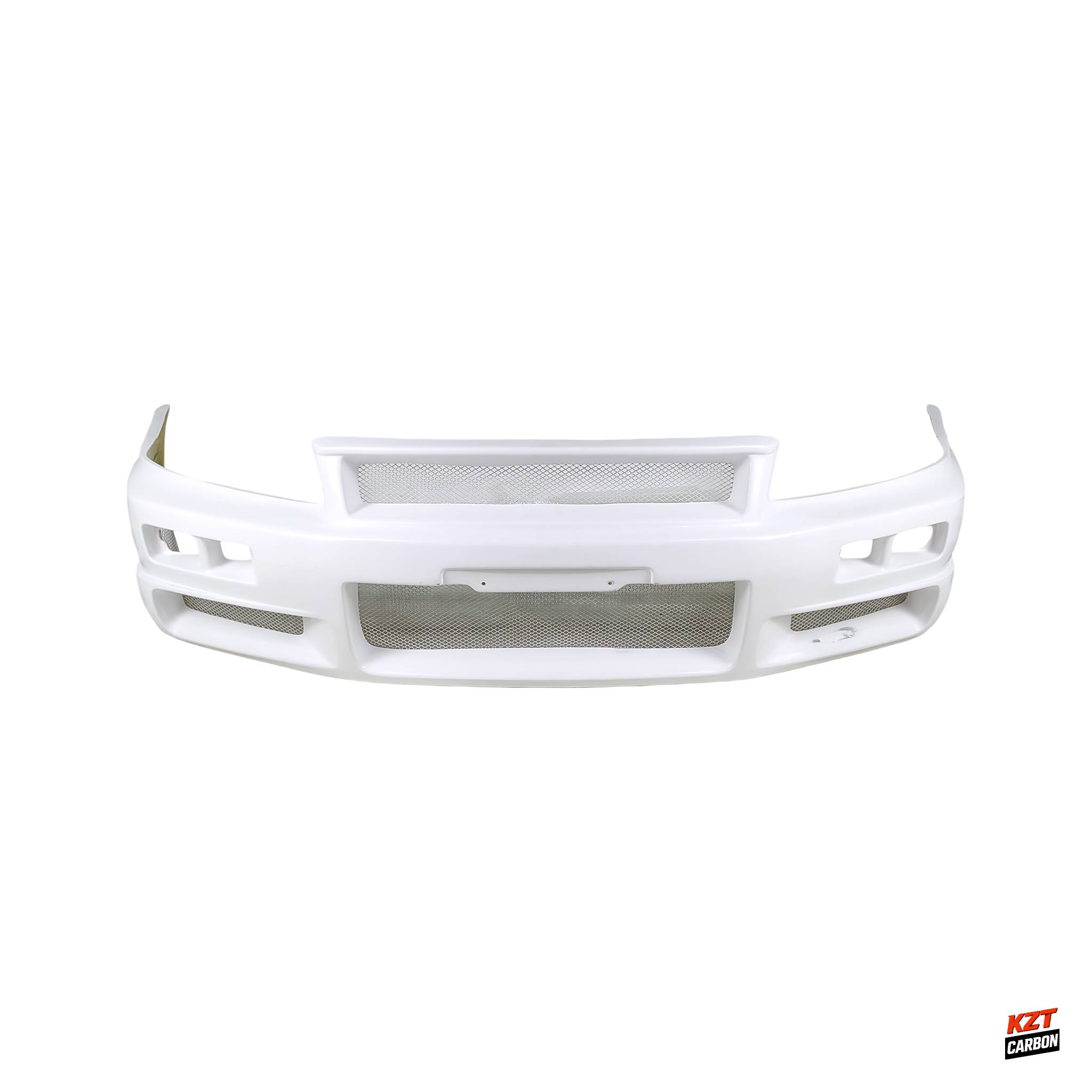 For Skyline R34 GTR NIS Type Fiberglass ZTune Front Bumper with Bottom Lip
