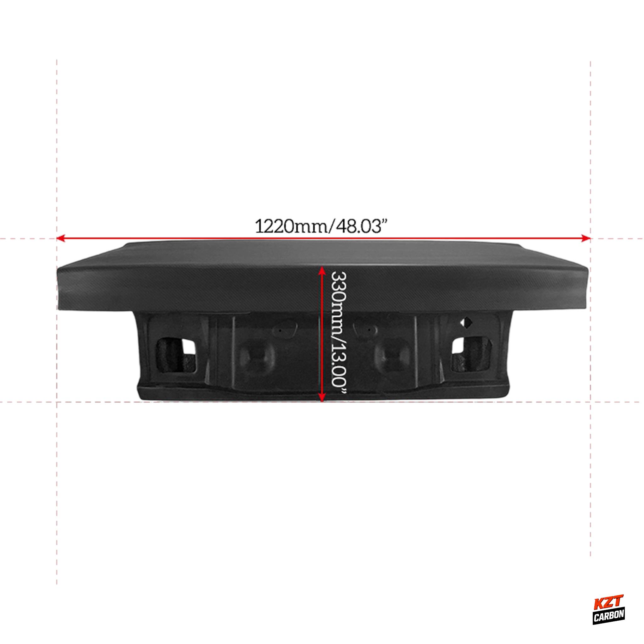 For Mitsubishi EVO 1 2 3 92-96 Sedan OE Style Matte Carbon Rear Bumper Trunk