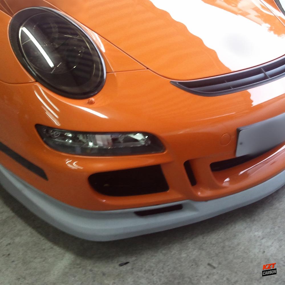 For Porsche 911 997 05-13 Carbon Fiber GT3 Style Front Bumper Lip Splitter