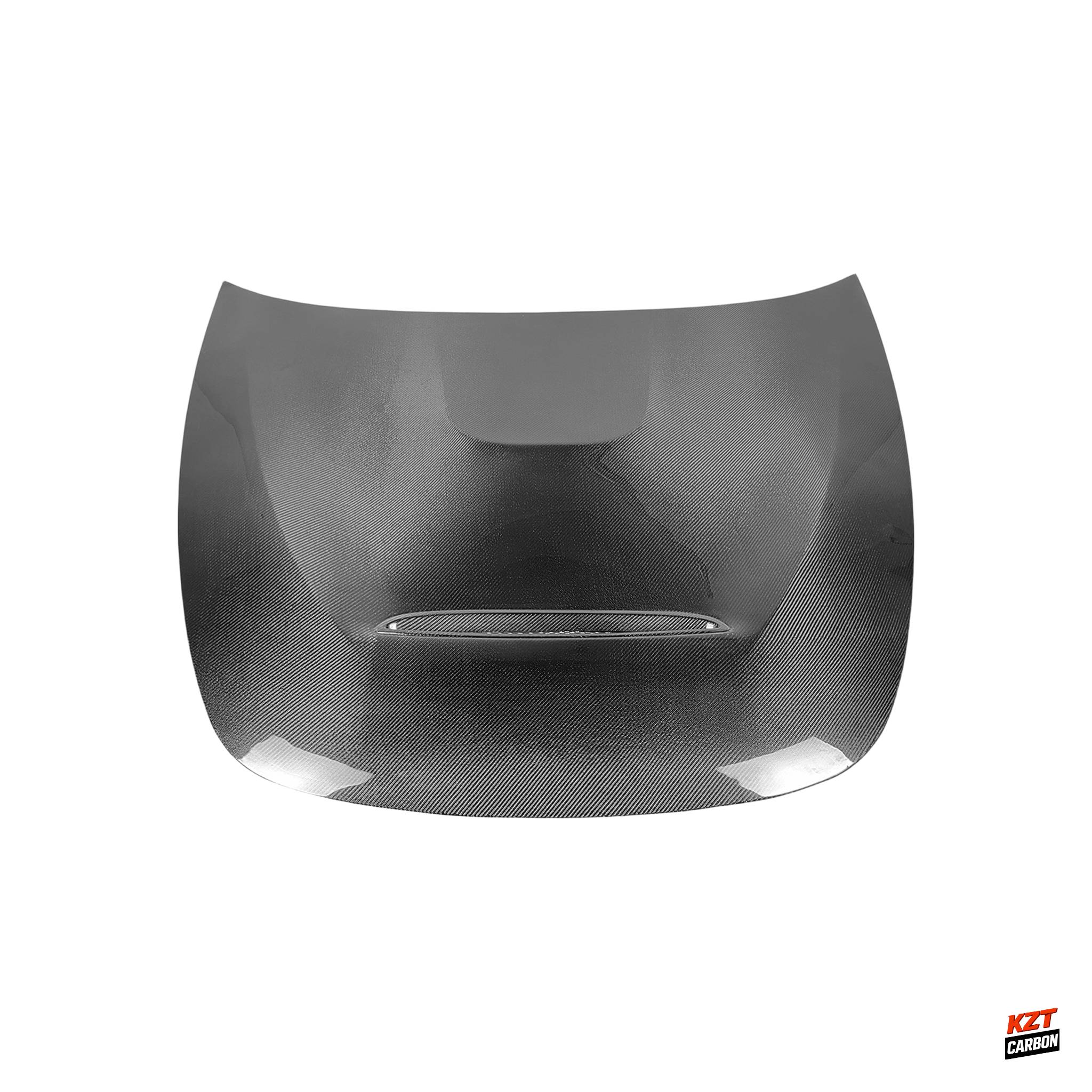 For Kia Stinger 2017-2020 GTS Style Carbon Fiber Front Bumper Vented Hood Bonnet
