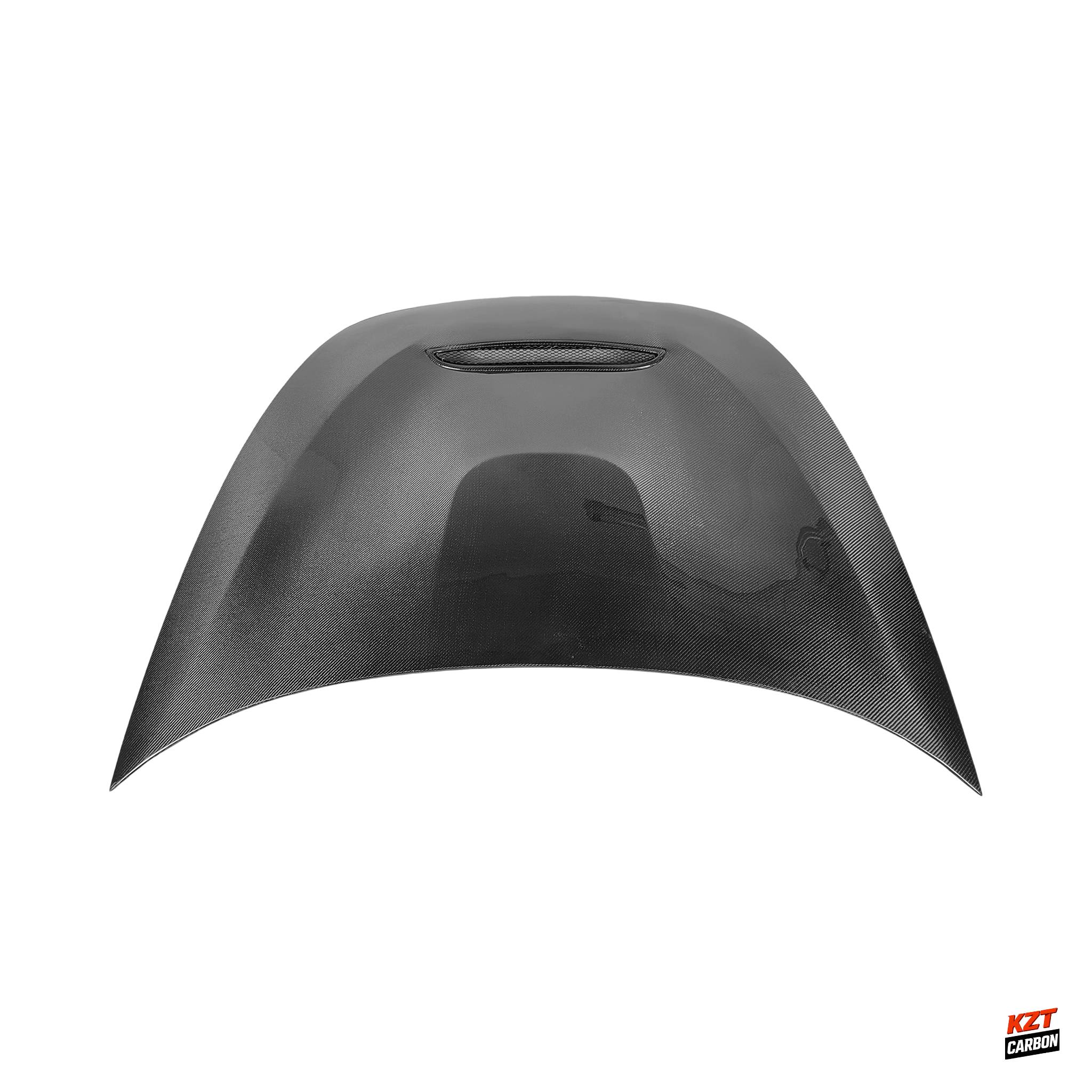 For Kia Stinger 2017-2020 GTS Style Carbon Fiber Front Bumper Vented Hood Bonnet