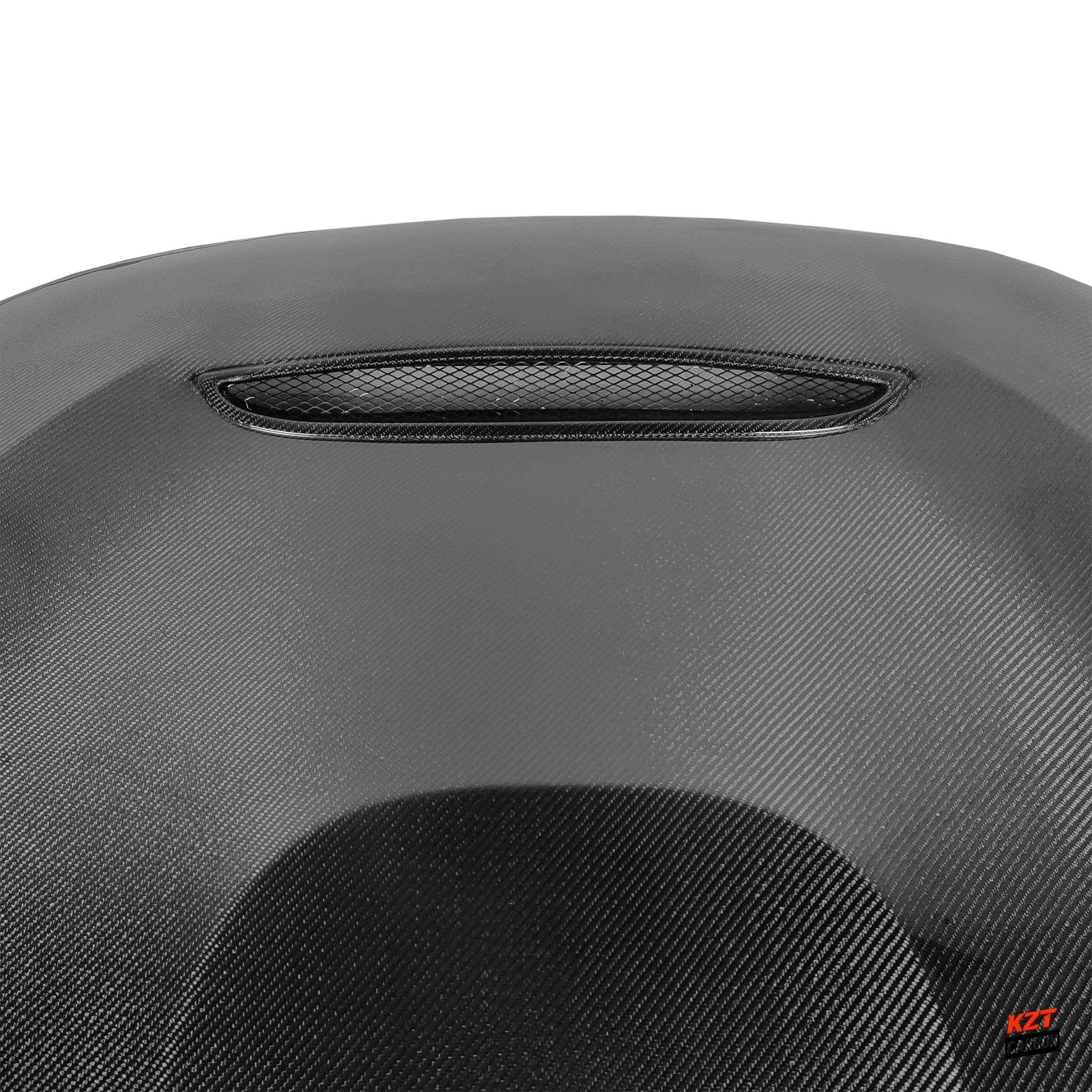 For Kia Stinger 2017-2020 GTS Style Carbon Fiber Front Bumper Vented Hood Bonnet