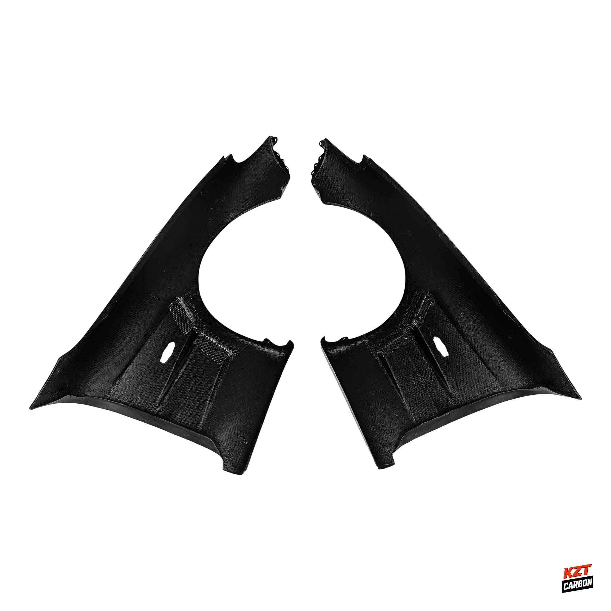 For Mazda RX-7 FD RX7 FD3S BN Style Carbon Fiber Front Bumper Fender Pair +25mm
