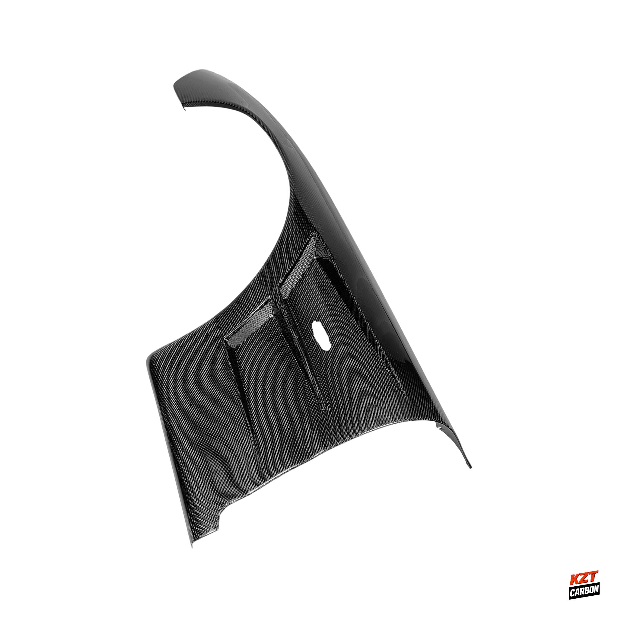 For Mazda RX-7 FD RX7 FD3S BN Style Carbon Fiber Front Bumper Fender Pair +25mm