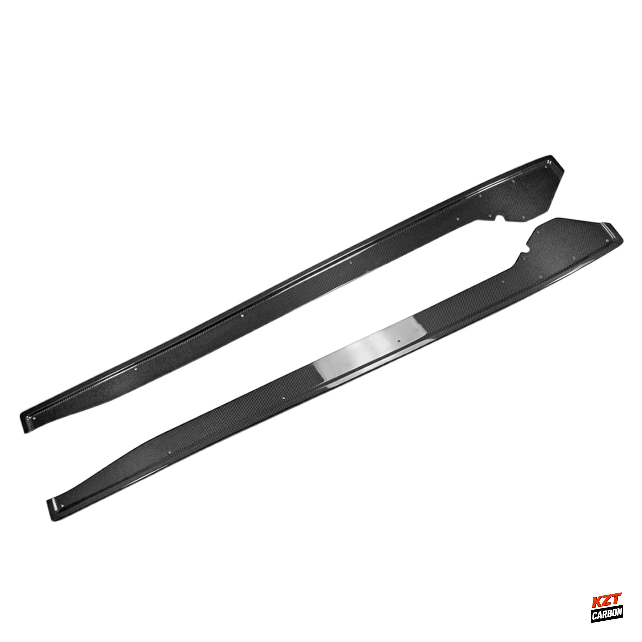 For Nissan GTR R35 2013 Ver VRS Style Carbon Fiber Side Skirt Under Board