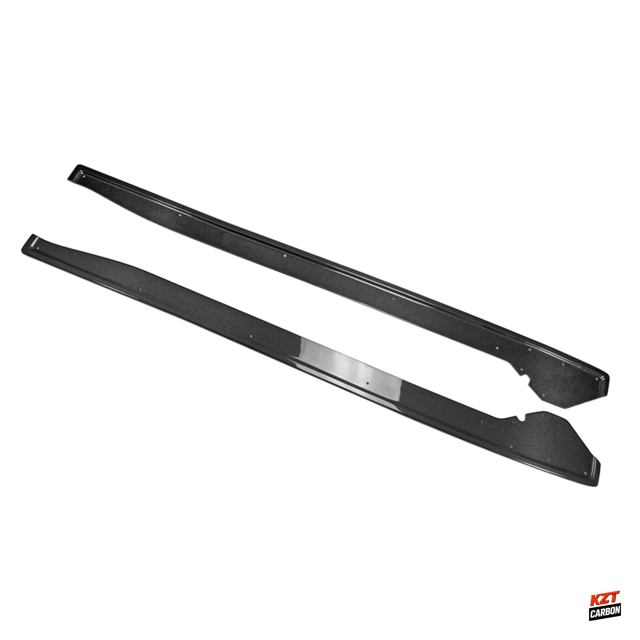 For Nissan GTR R35 2013 Ver VRS Style Carbon Fiber Side Skirt Under Board