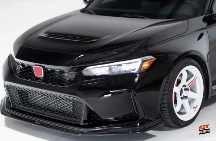 For Honda Civic Type R FL5 Hatchback 2023-24 Carbon PLM Style Front Bumper Lip