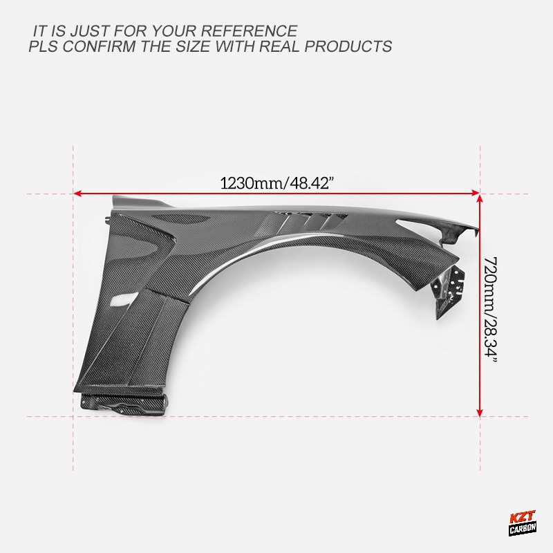 For Infiniti Q50 2013-24 EPA Type Carbon Fiber Front Vented Fenders Replacement
