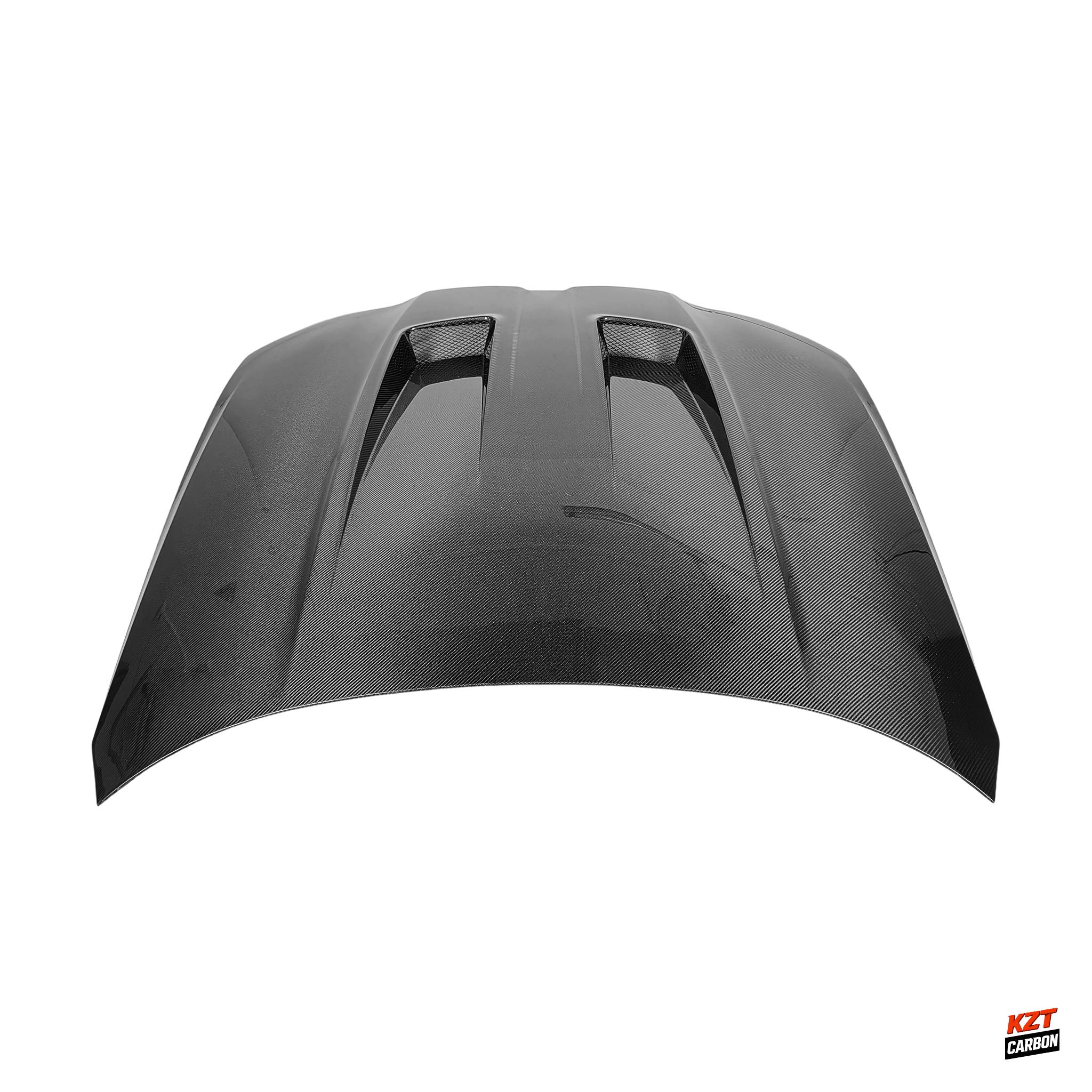 For BMW M3 G80 2020-24 4 Door Carbon Fiber KZ Style Front Vented Cooling Hood