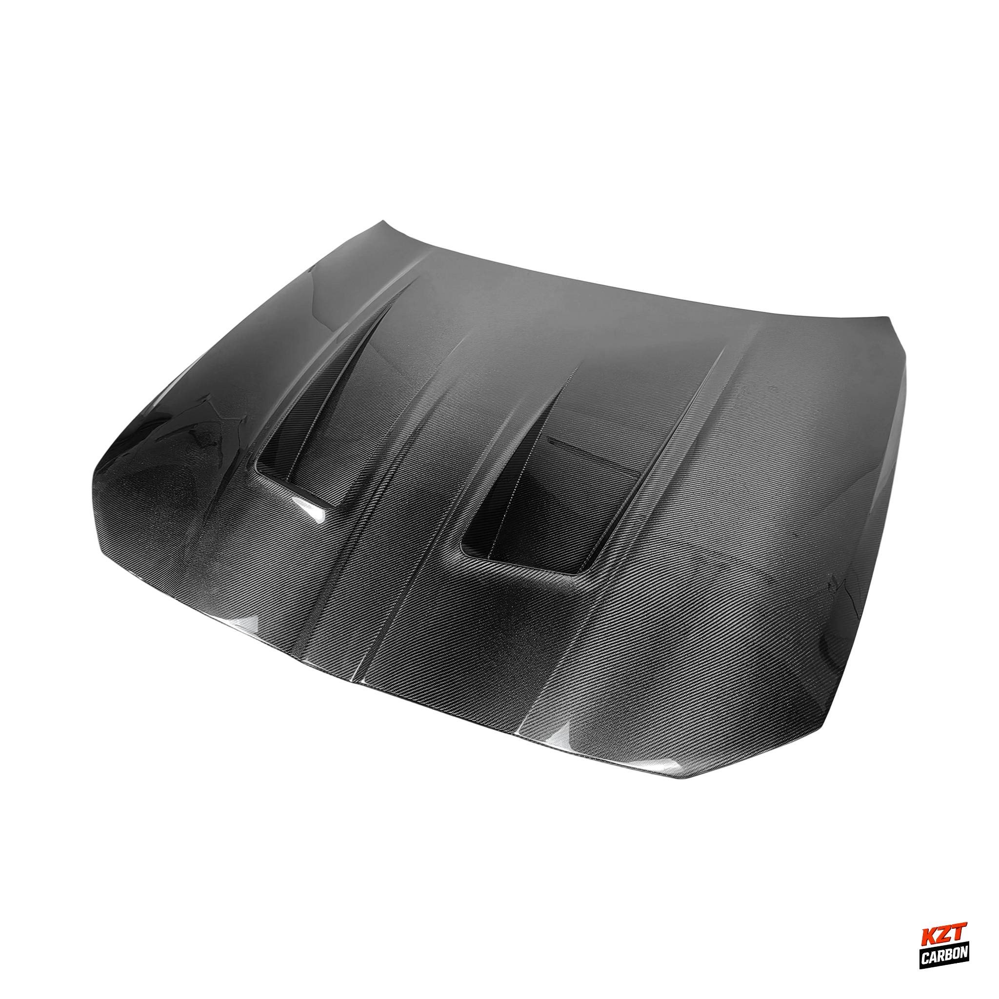 For BMW M3 G80 2020-24 4 Door Carbon Fiber KZ Style Front Vented Cooling Hood