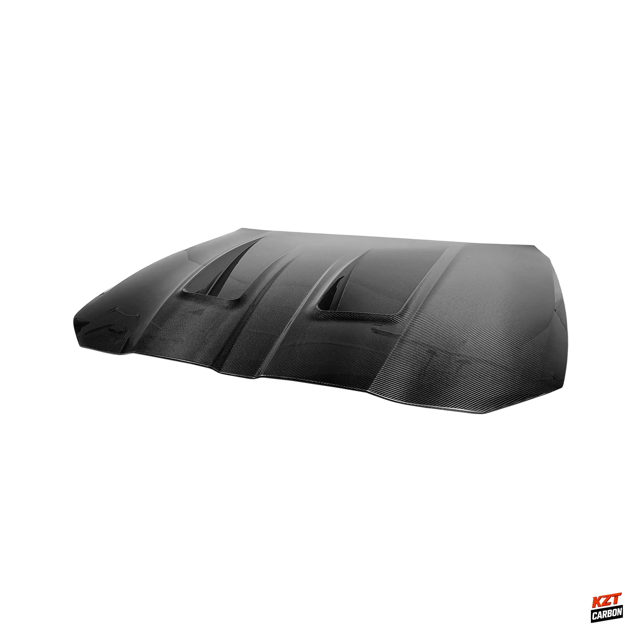 For BMW M3 G80 2020-24 4 Door Carbon Fiber KZ Style Front Vented Cooling Hood