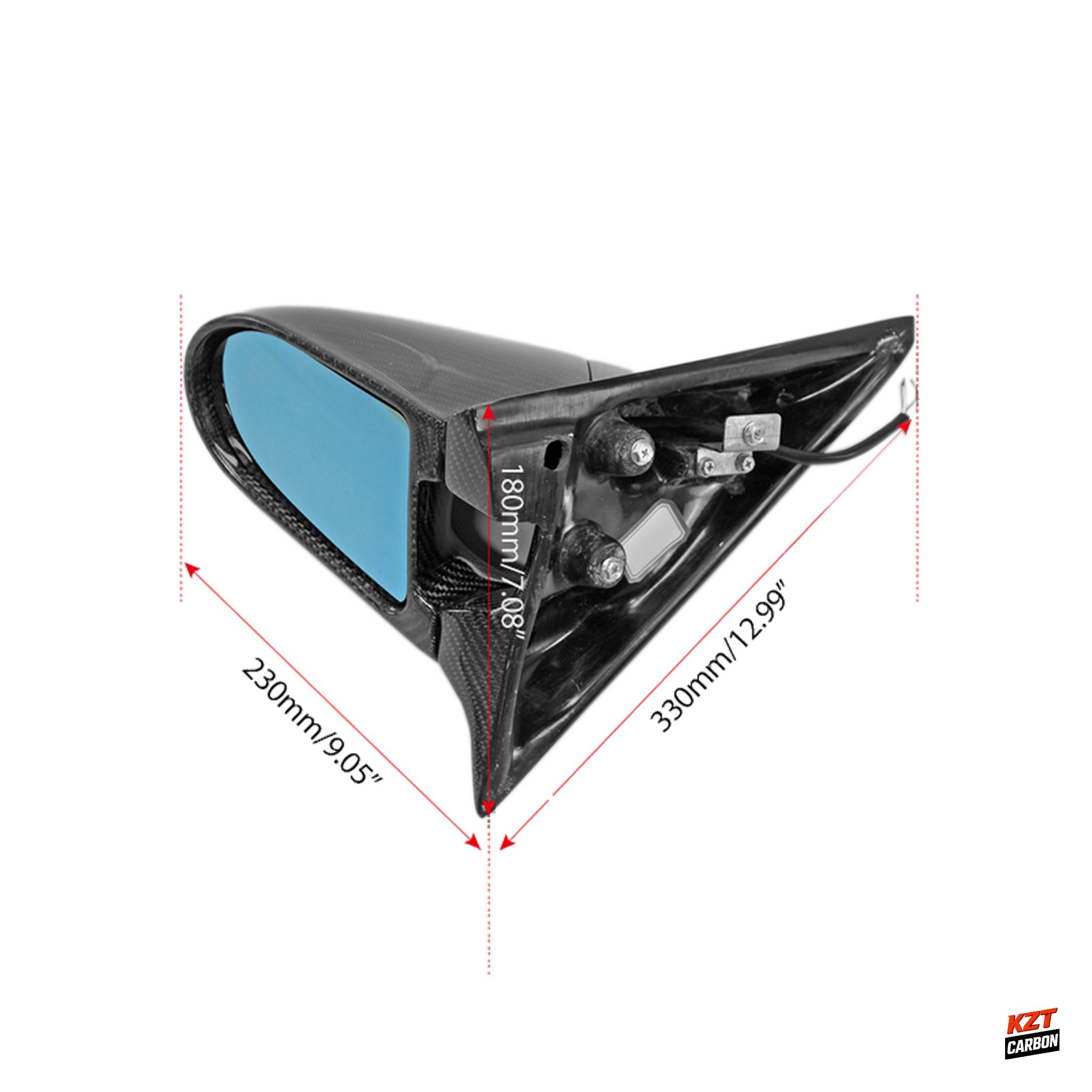 For Impreza WRX STI GRB GVB 08-14 RHD Only Aero Side Mirror Carbon Replacement