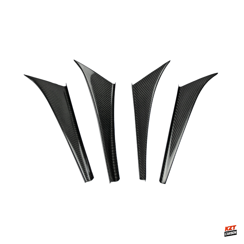 For Mazda RX-7 FD Coupe 2 Door 1991-02 R-Magic Carbon Front Bumper Canard 4pcs
