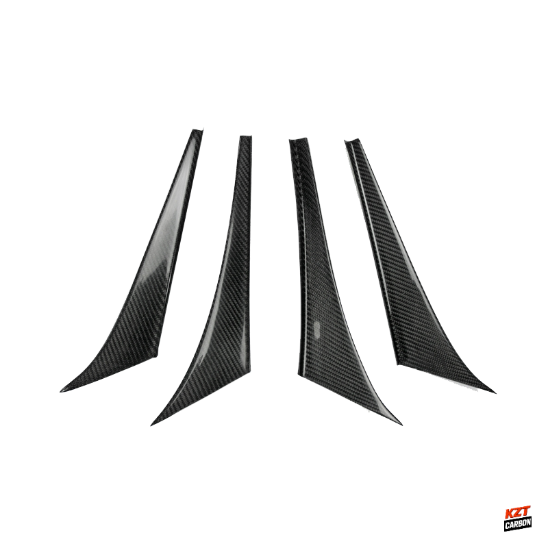 For Mazda RX-7 FD Coupe 2 Door 1991-02 R-Magic Carbon Front Bumper Canard 4pcs