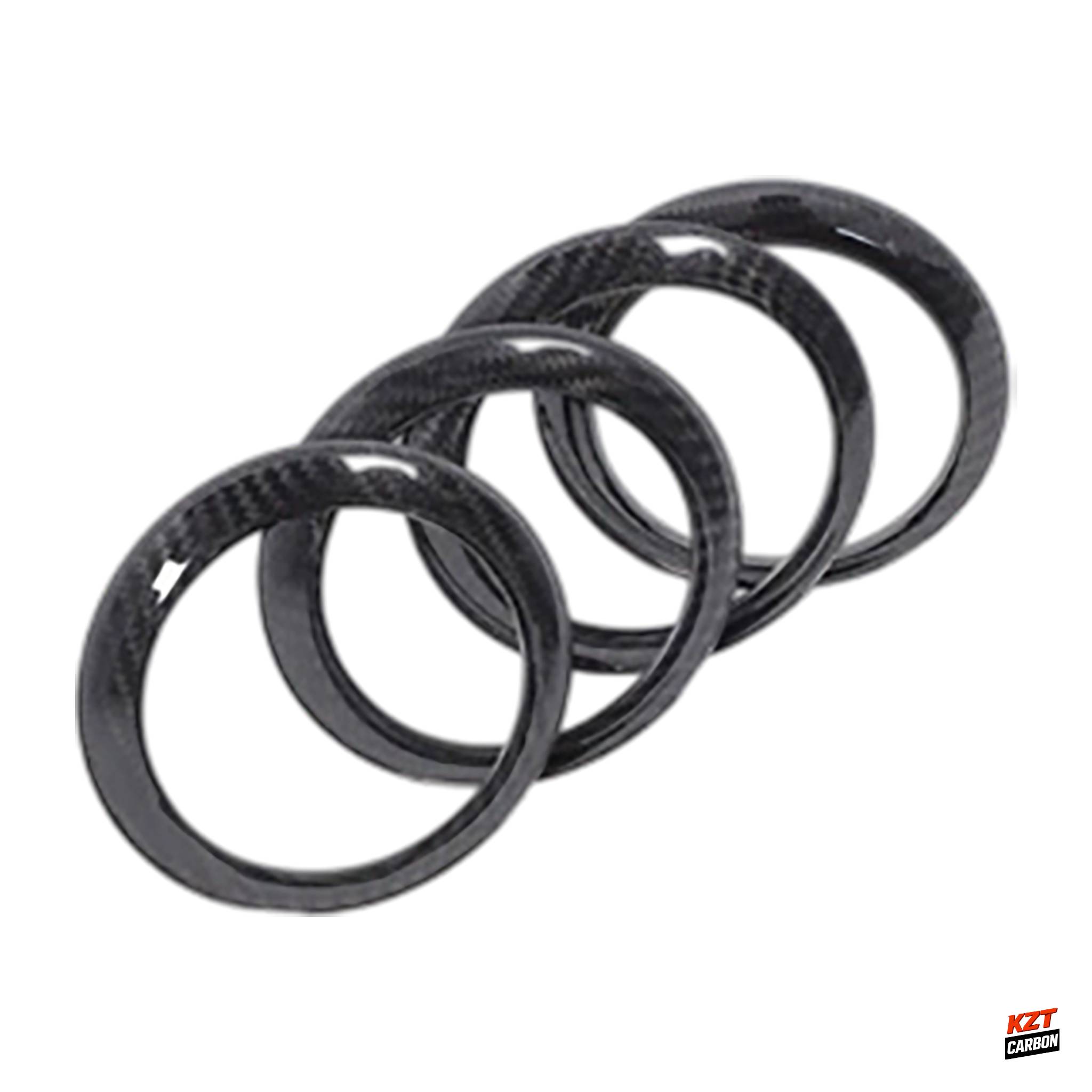 For Nissan GTR R35 07-16 Dry Carbon Interior Air Con Outter Surround Cover 4pcs