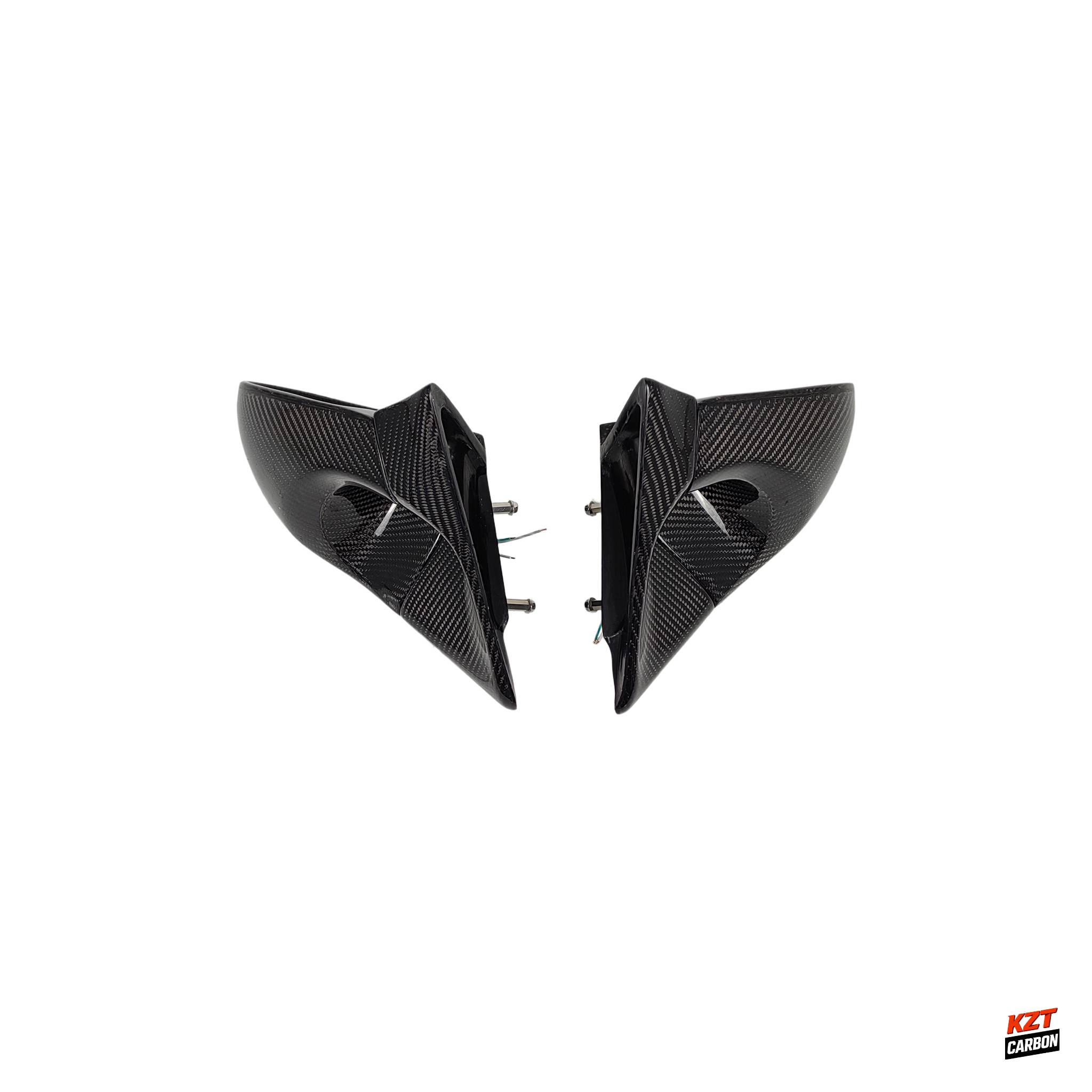 For Toyota Supra JZA80 KZ Style Carbon Aero Mirrors (Left Hand Drive Vehicle)