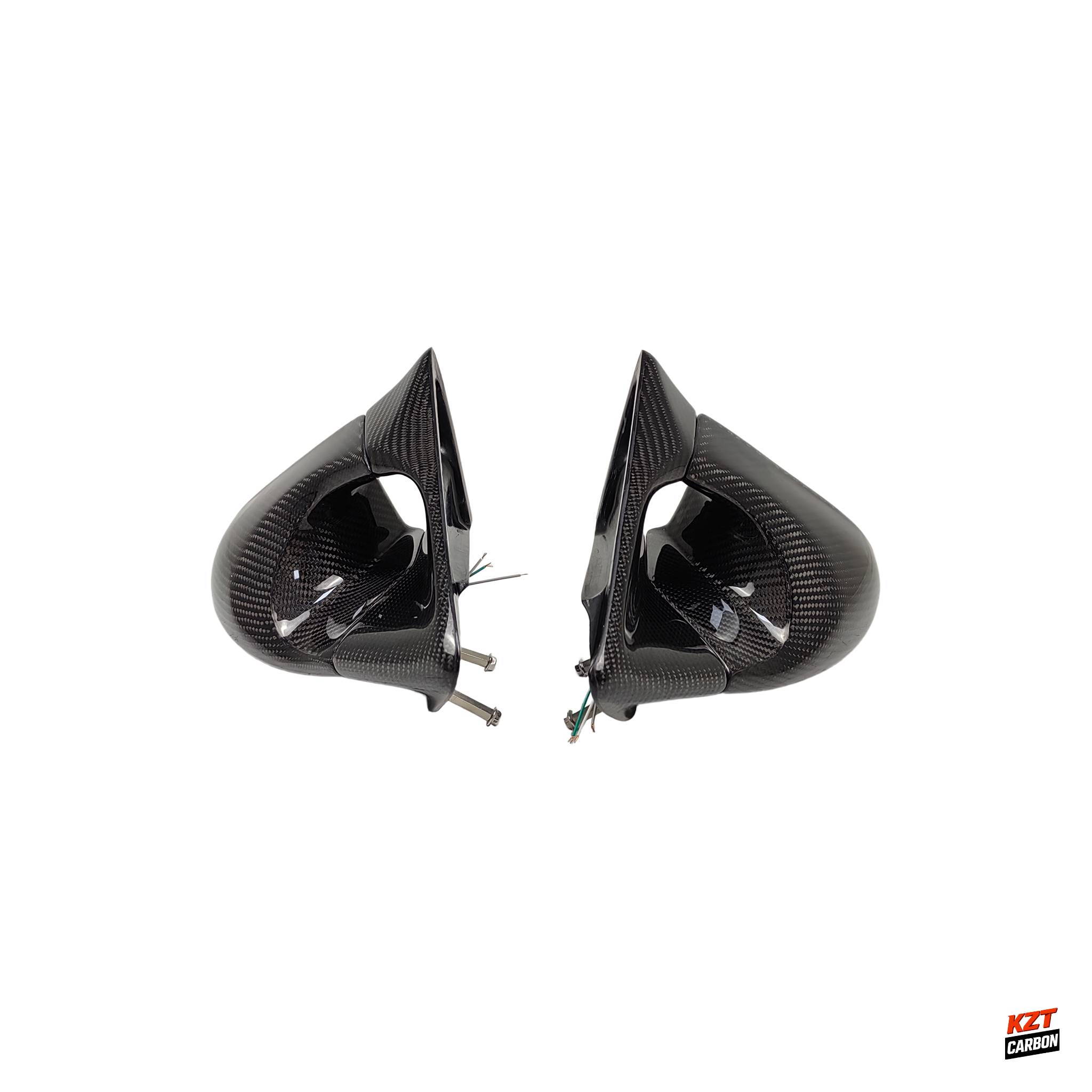 For Toyota Supra JZA80 KZ Style Carbon Aero Mirrors (Left Hand Drive Vehicle)