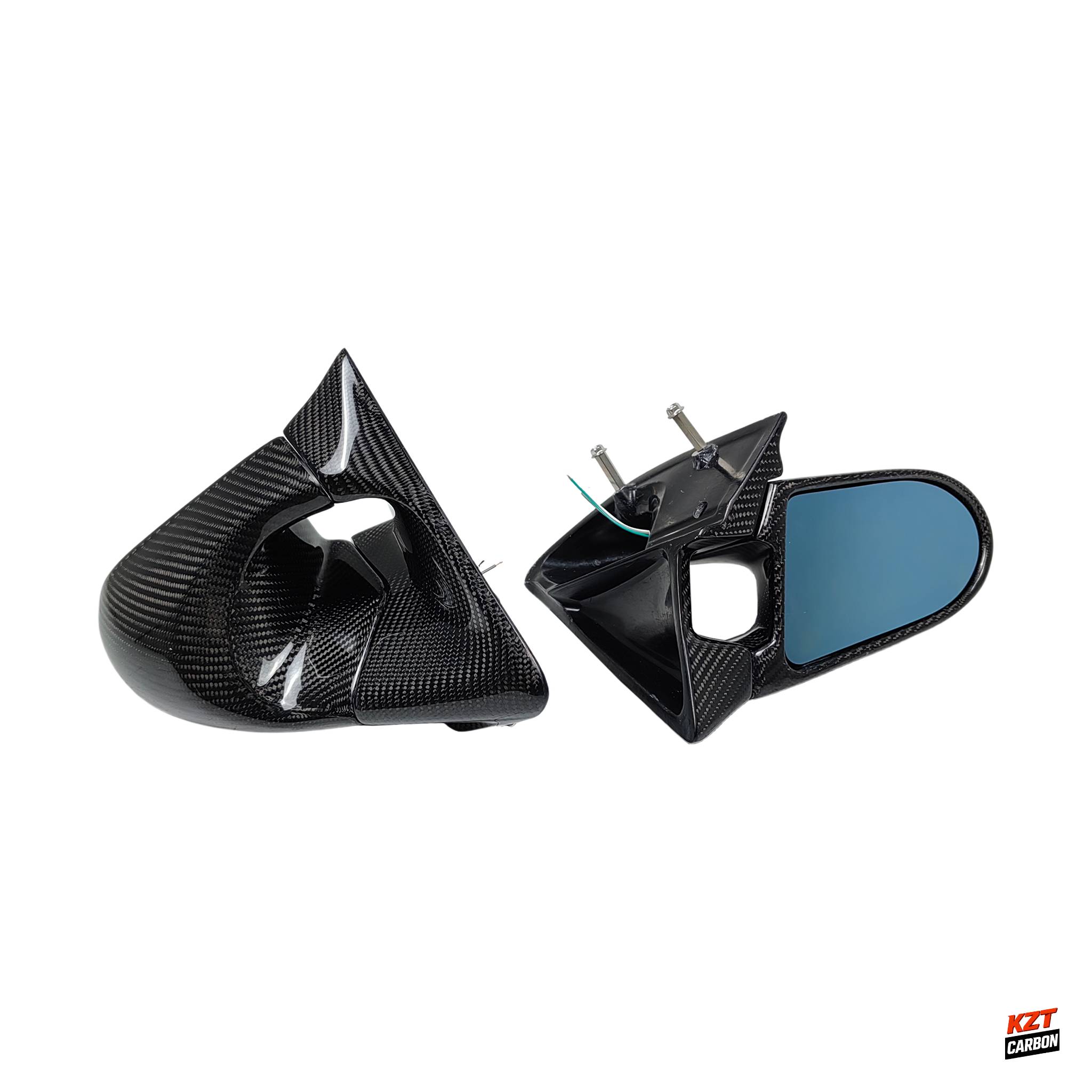 For Toyota Supra JZA80 KZ Style Carbon Aero Mirrors (Left Hand Drive Vehicle)