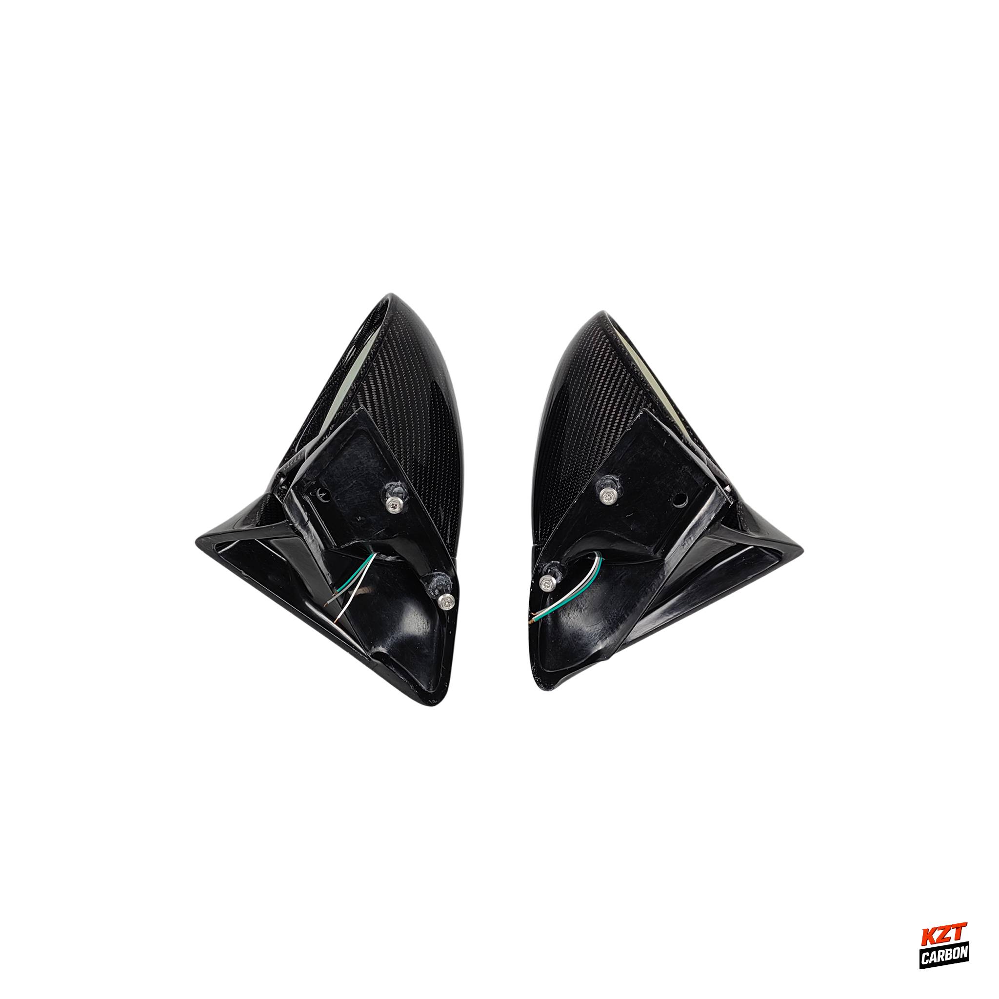 For Toyota Supra JZA80 KZ Style Carbon Aero Mirrors (Left Hand Drive Vehicle)