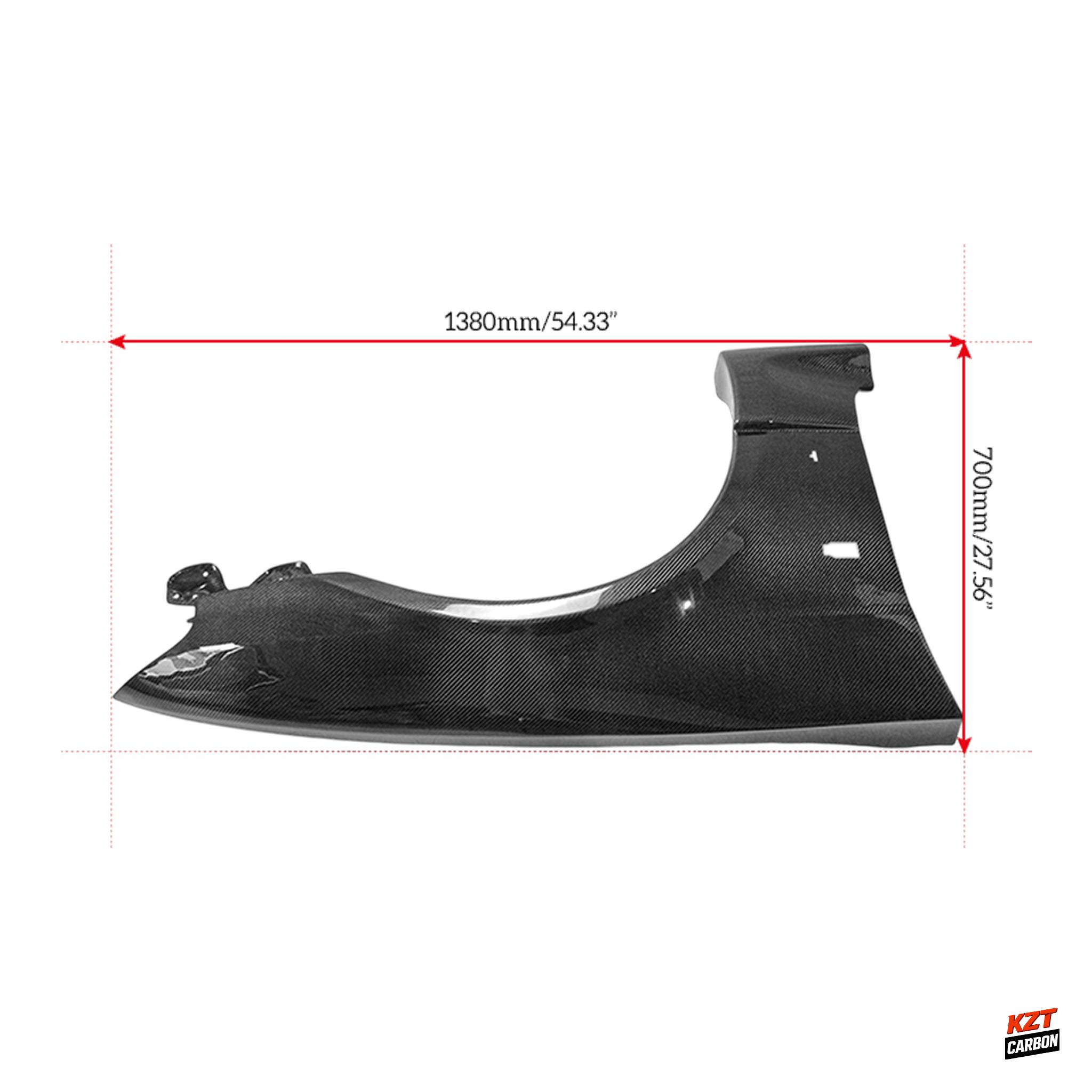 For Nissan Skyline R33 GTR BCNR33 RF Style Carbon Front Wide Vented Fender