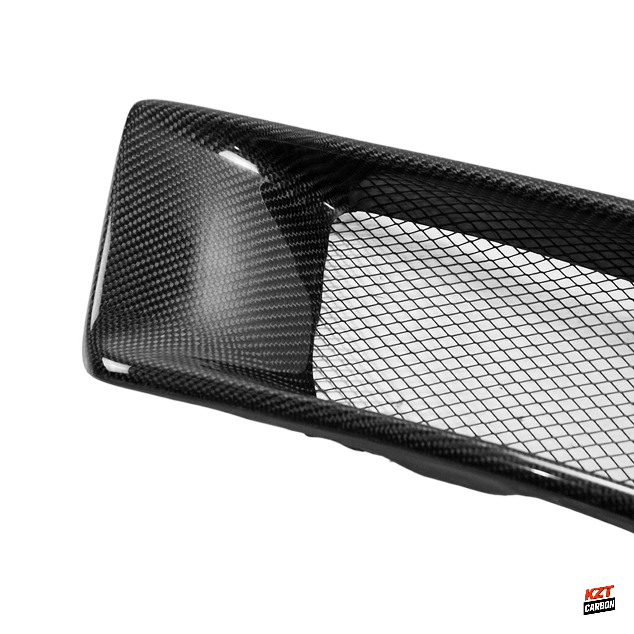 For Mitsubishi Evolution EVO 10 R-Style Front Bumper Air Duct 2pcs Pair Carbon