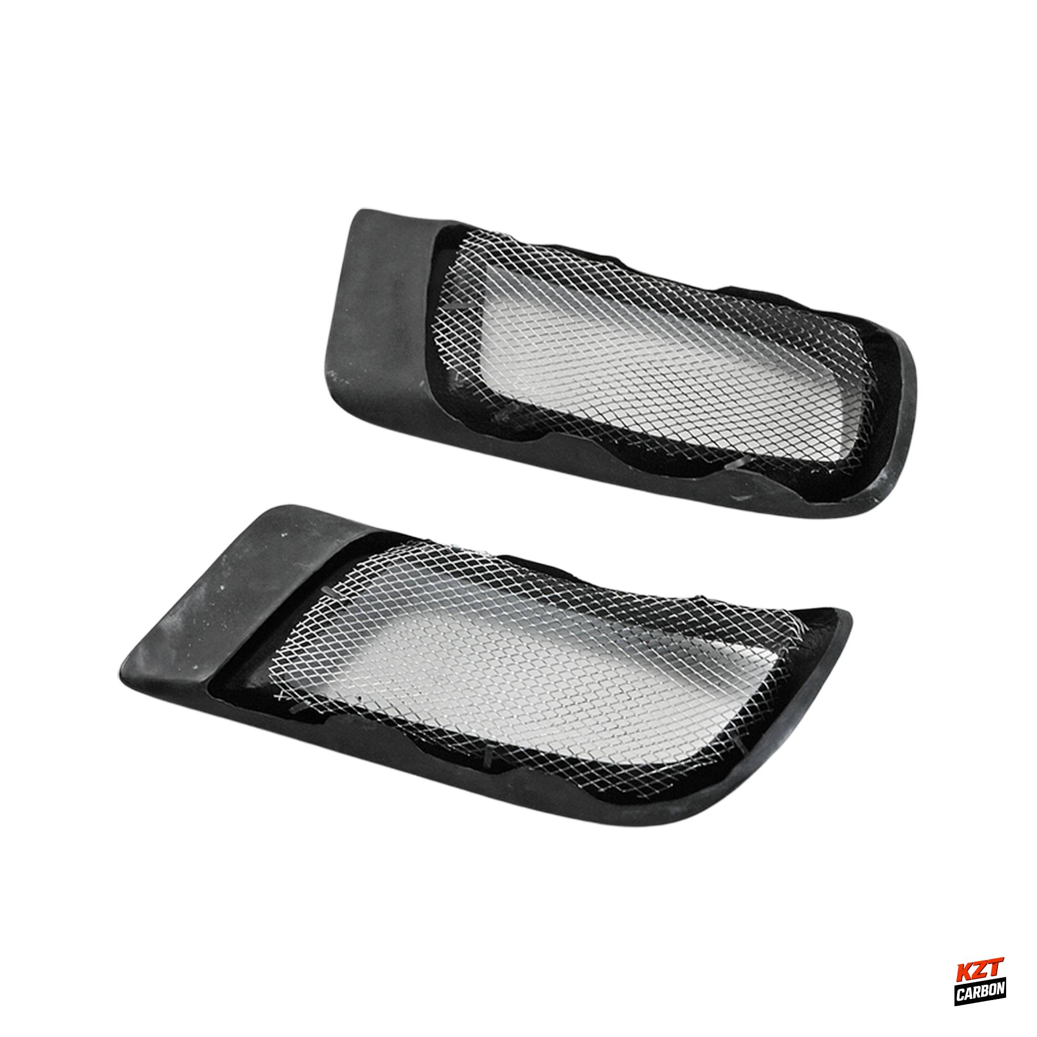For Mitsubishi Evolution EVO 10 R-Style Front Bumper Air Duct 2pcs Pair Carbon