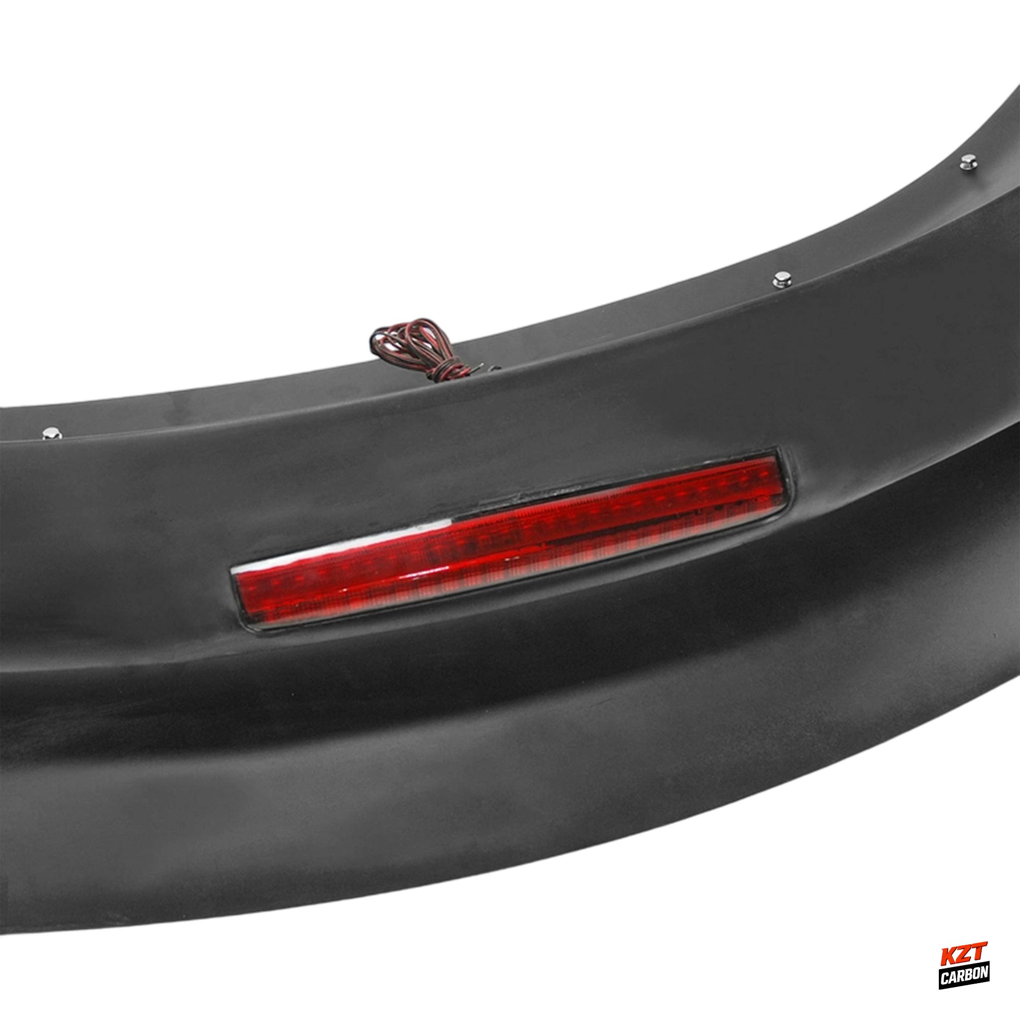 For Nissan Fairlady 370Z Z34 AM Style Fiberglass Rear Wing (with brake lights)