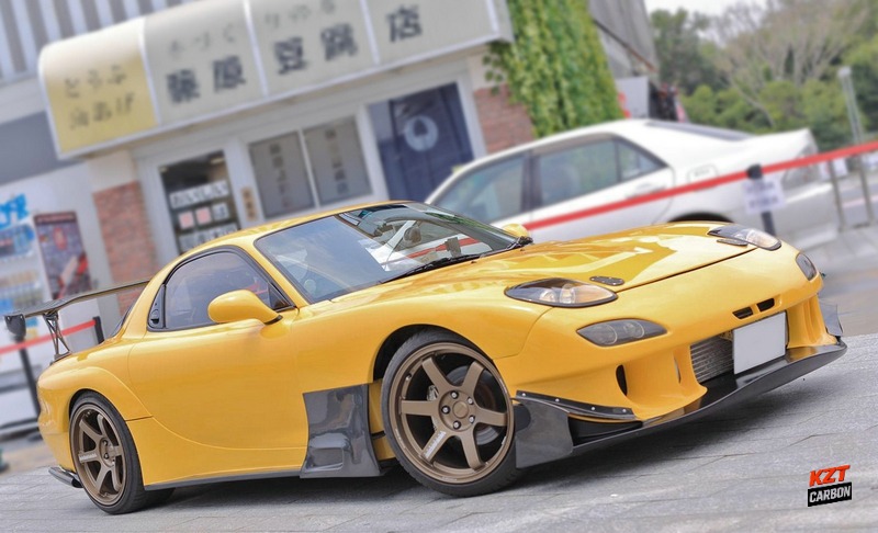 For Mazda RX7 FD3S RE-GT Kit Carbon Fiber Side Front Fender Lower Vents Addon
