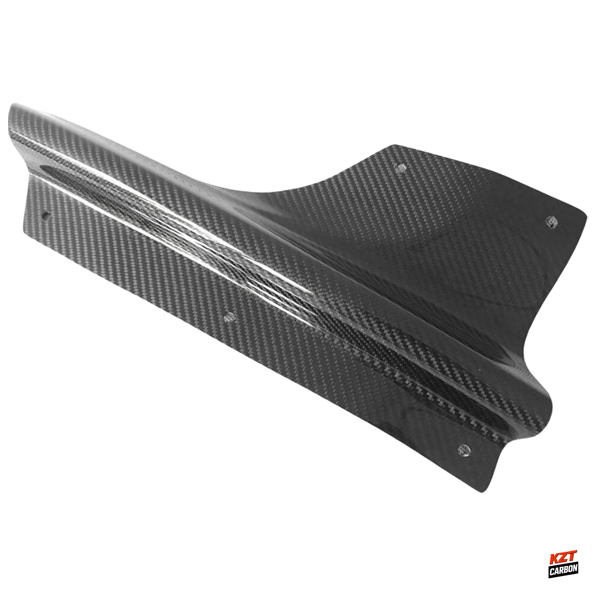 For Toyota GT86 FT86 BRZ 12-20 Carbon VRS2 Style Rear Bumper Side Spat Lip Pair
