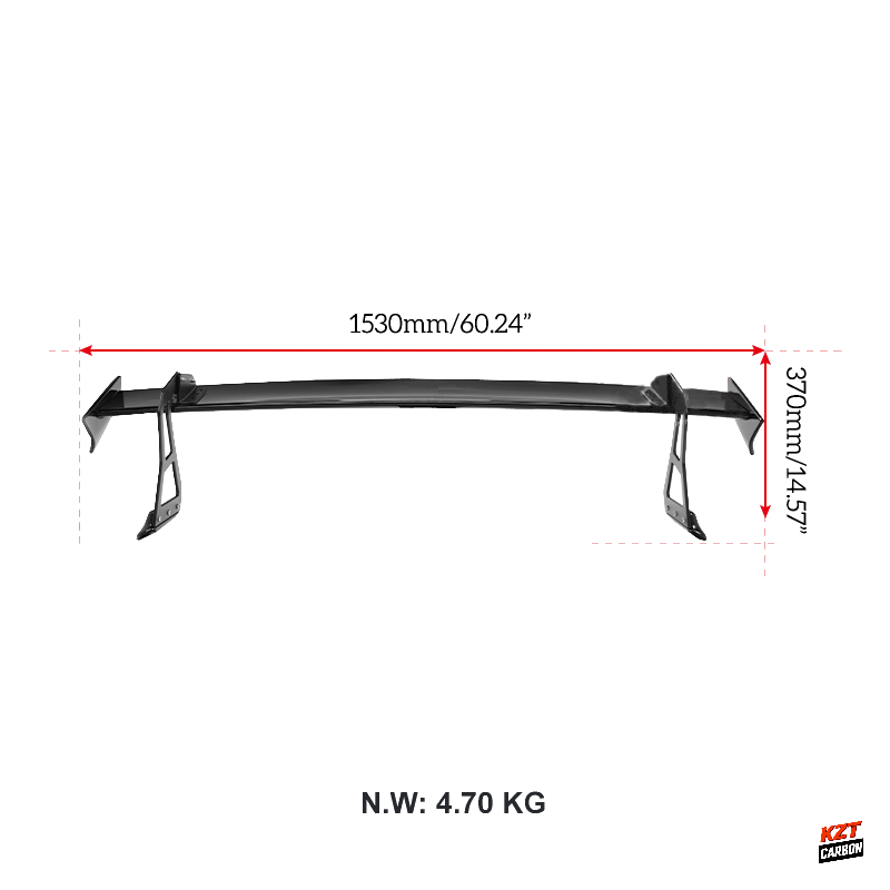 For Honda Civic Type R FL5 2023-24 ABS SPN Style Rear Trunk GT Spoiler Wing