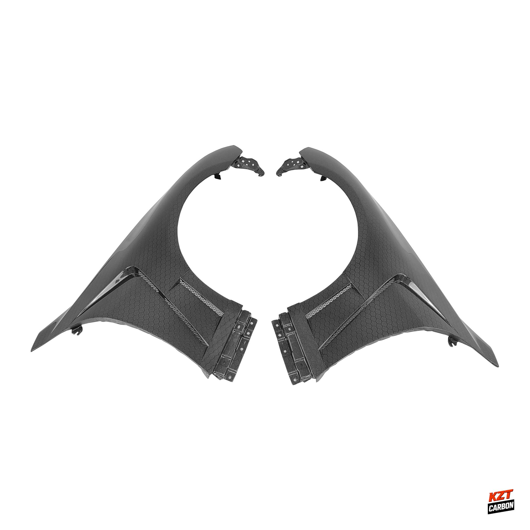 For Infiniti G37 Q40 2 Door Coupe 2008-13 Honeycomb Carbon HT Style Front Fender