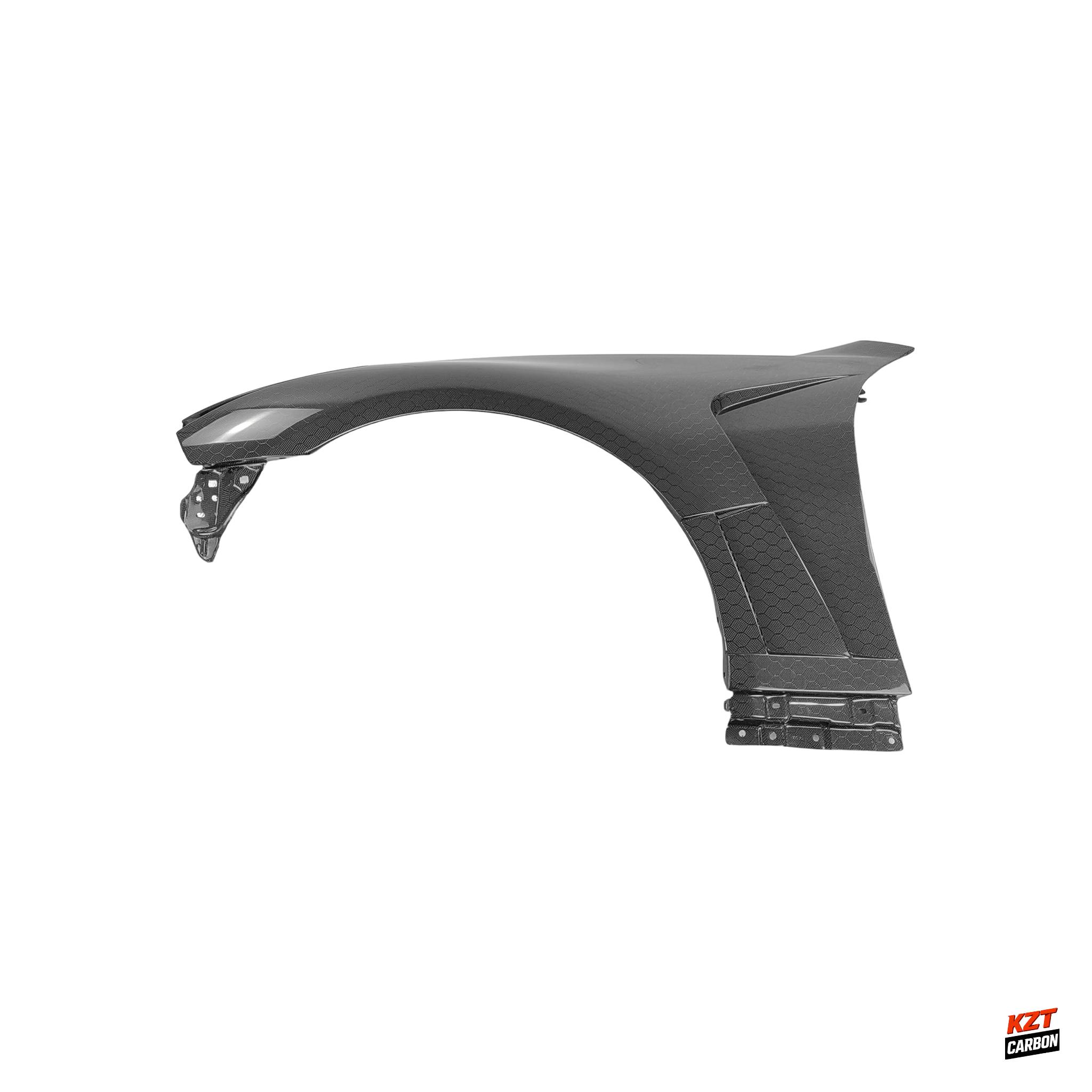 For Infiniti G37 Q40 2 Door Coupe 2008-13 Honeycomb Carbon HT Style Front Fender