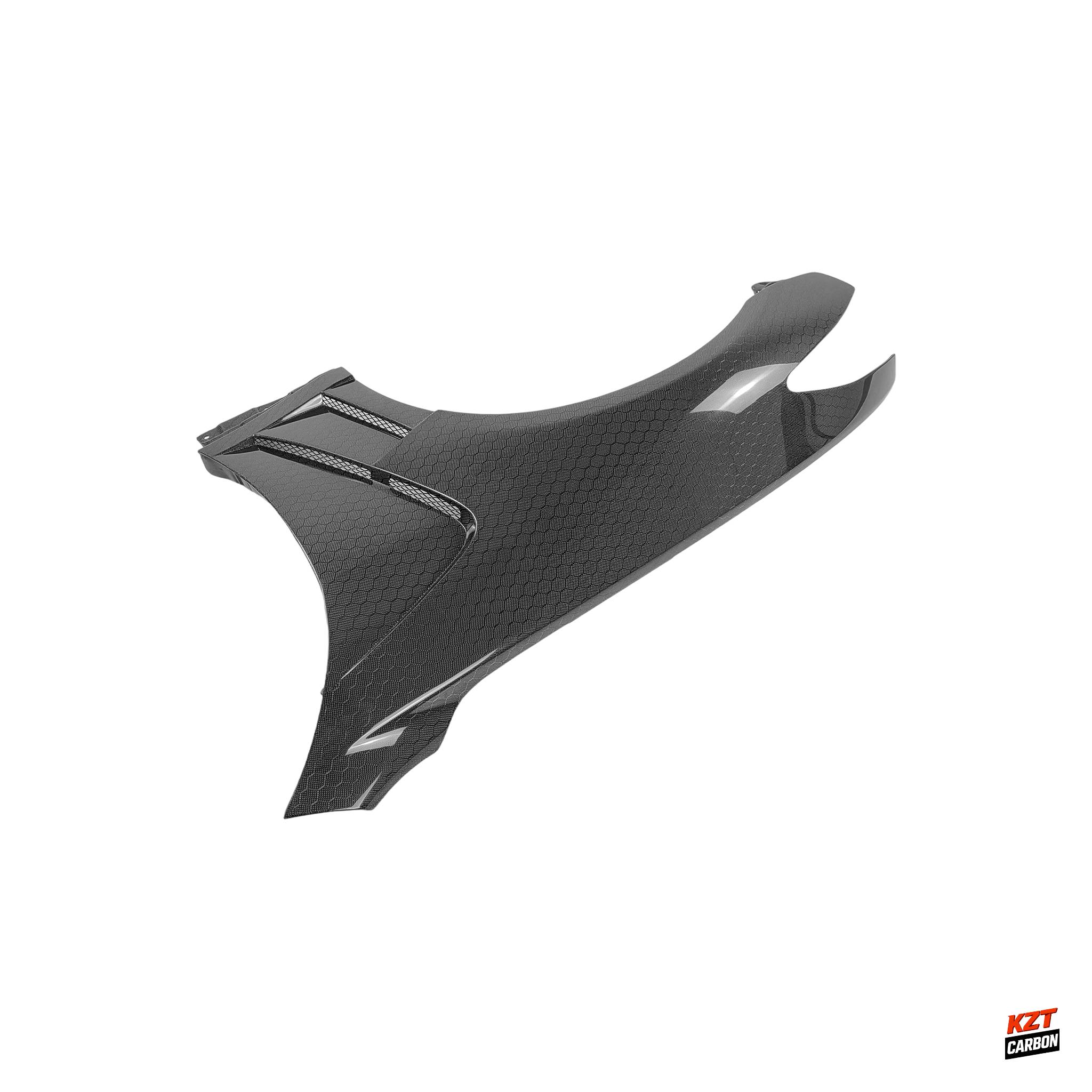 For Infiniti G37 Q40 2 Door Coupe 2008-13 Honeycomb Carbon HT Style Front Fender