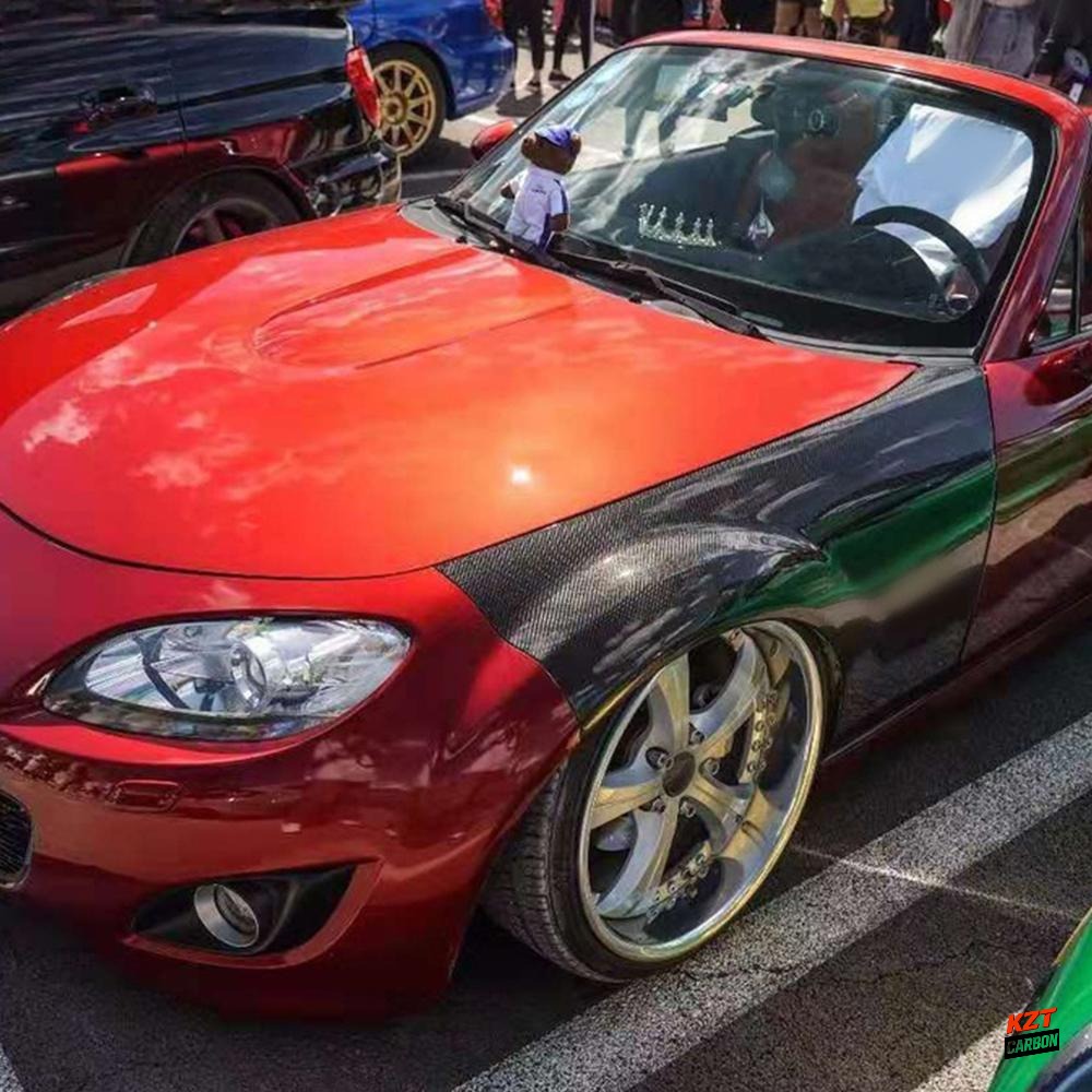For Mazda MX5 NC 09-14 Roster Miata OE Front Fender Carbon (No light holes)