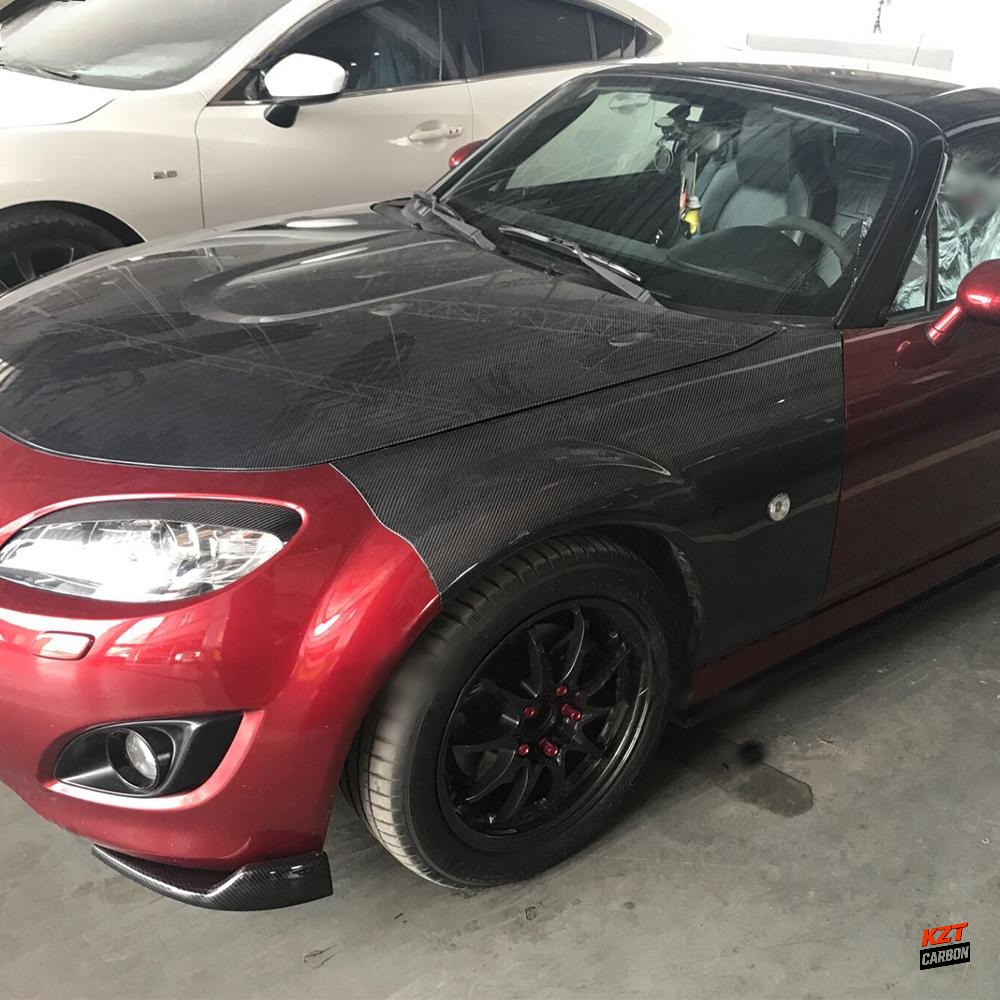 For Mazda MX5 NC 09-14 Roster Miata OE Front Fender Carbon (No light holes)