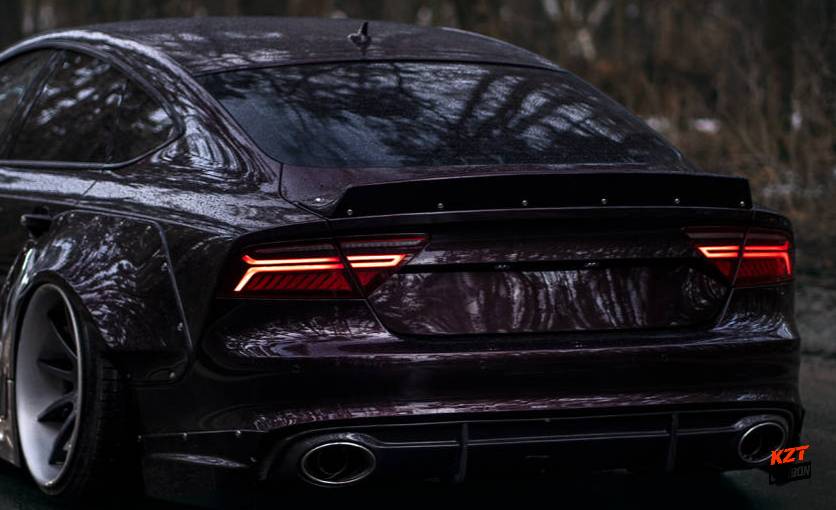 For Audi 10-17 A7 S7 RS7 Fiberglass CC Style Rear Trunk Ductail Spoiler Lip