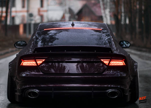For Audi 10-17 A7 S7 RS7 Fiberglass CC Style Rear Trunk Ductail Spoiler Lip