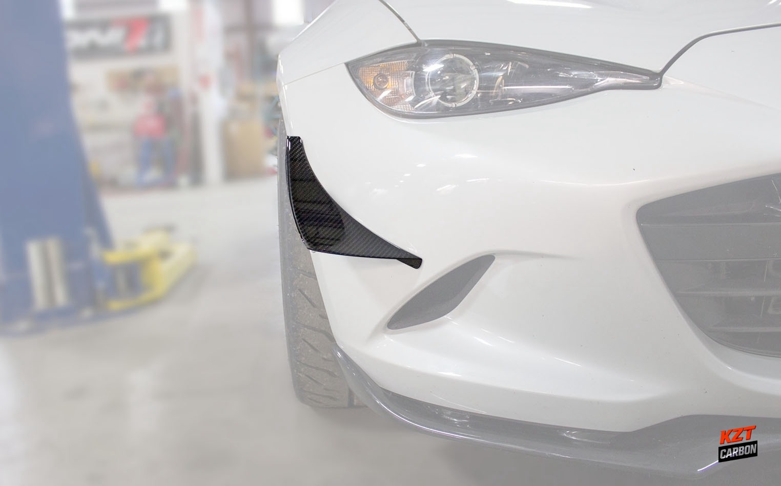 For Mazda MX5 Miata ND 16-26 Verus Front Bumper Side Canard Splitter Fiberglass
