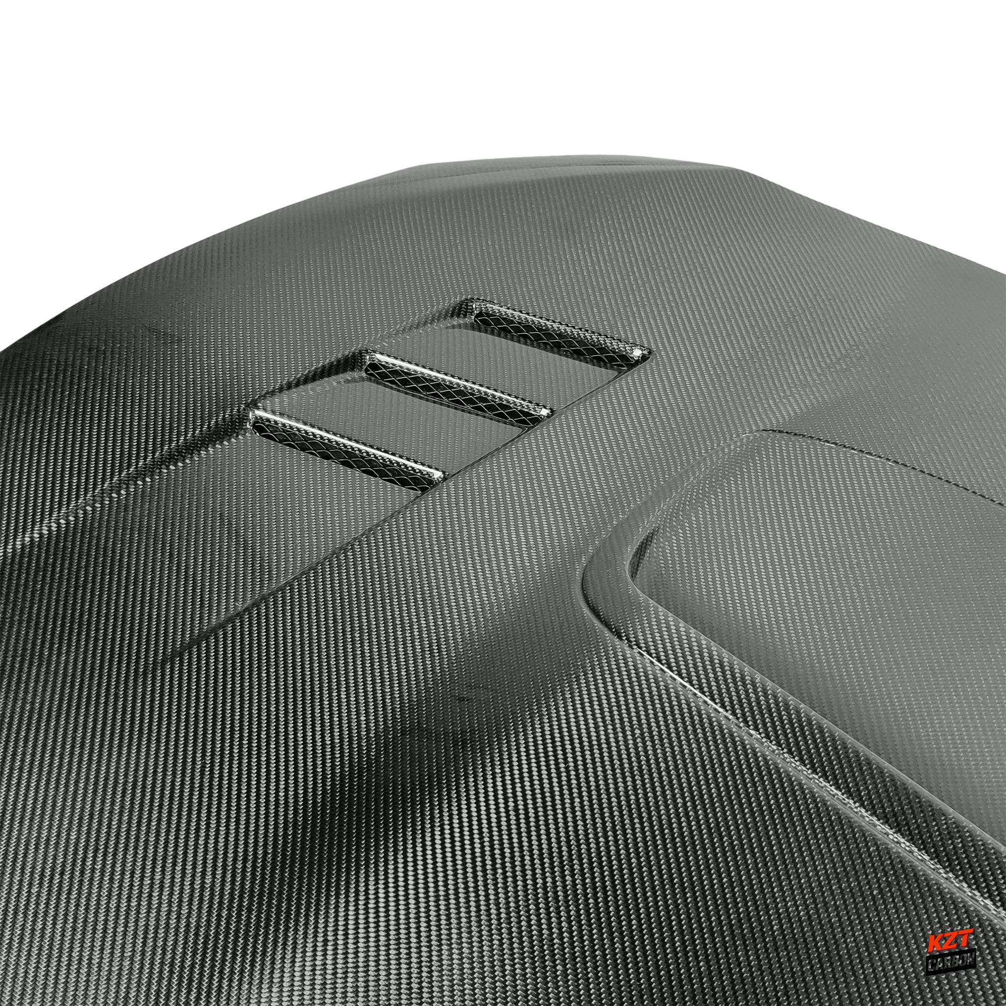 For Toyota GT86 FT86 BRZ 12-20 Carbon KZ Style Front Vented Cooling Hood Bonnet