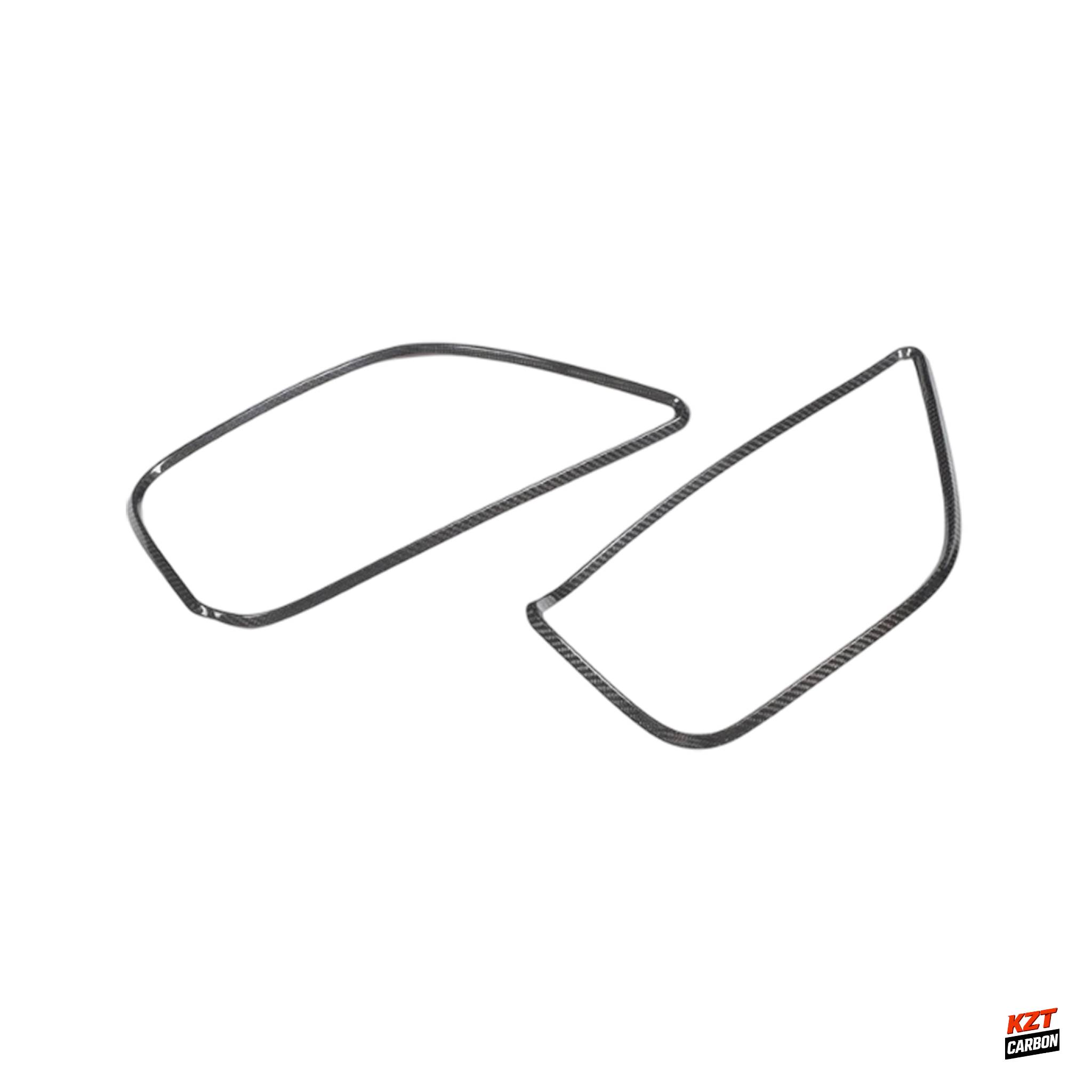 For Nissan GTR R35 07-16 Dry Carbon Rear Bumper Exhaust Heat Shield Cover Pair