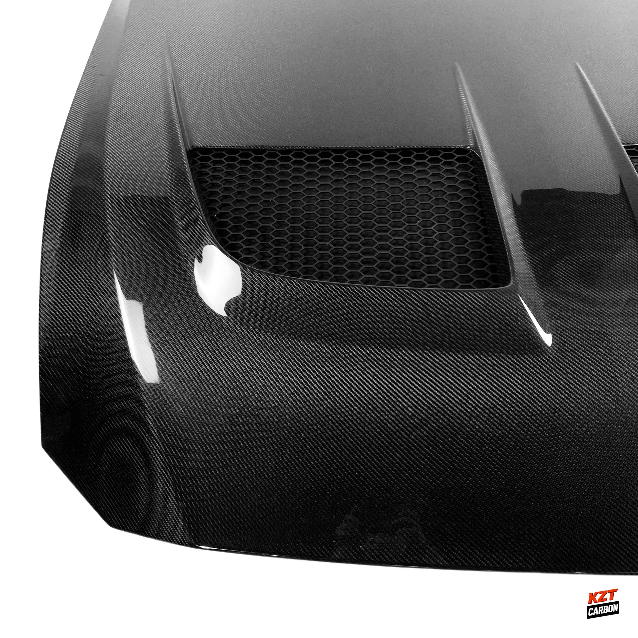 For Ford Mustang 2024 7th Gen S650 Muscle Pony Car GD Style Carbon Fiber Hood