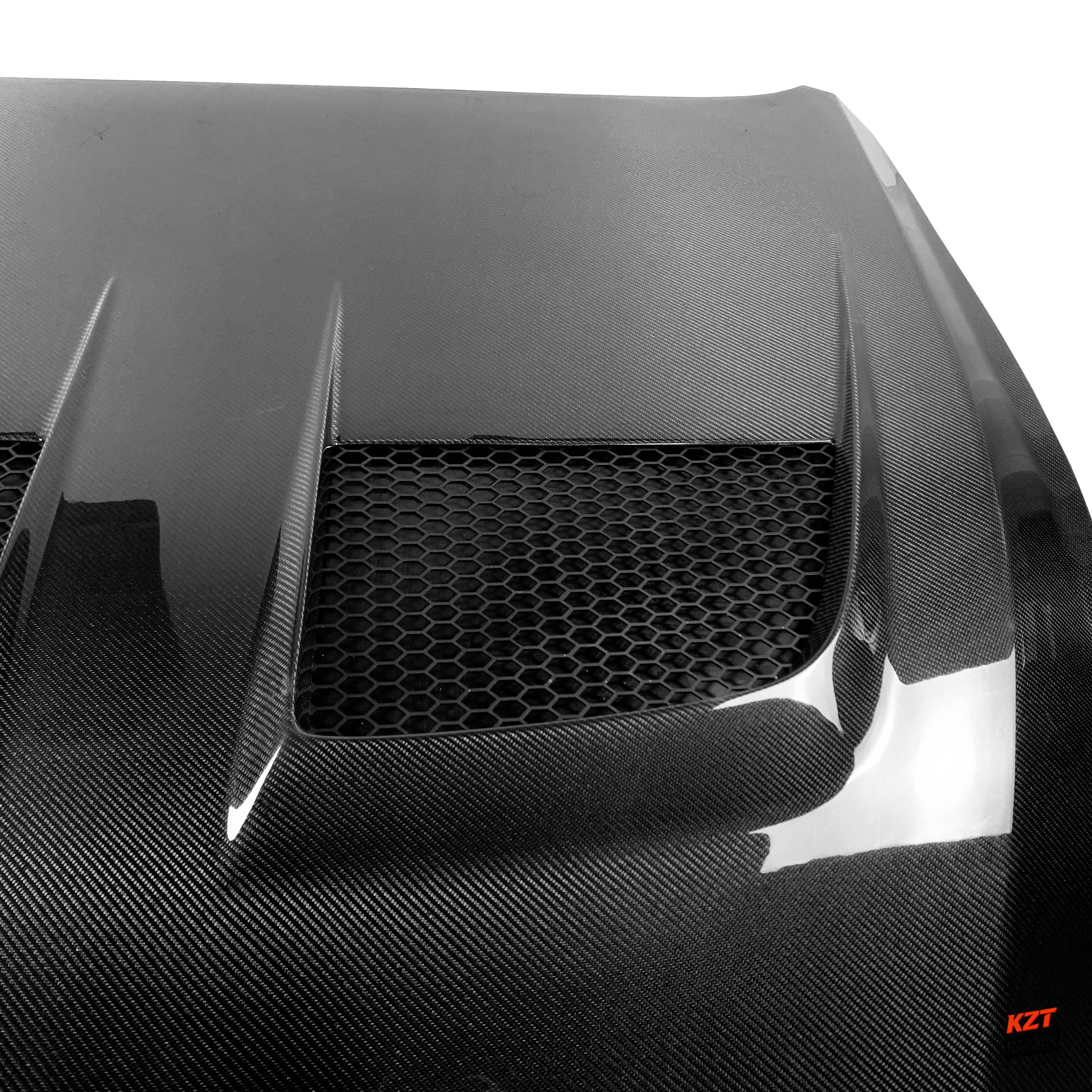 For Ford Mustang 2024 7th Gen S650 Muscle Pony Car GD Style Carbon Fiber Hood