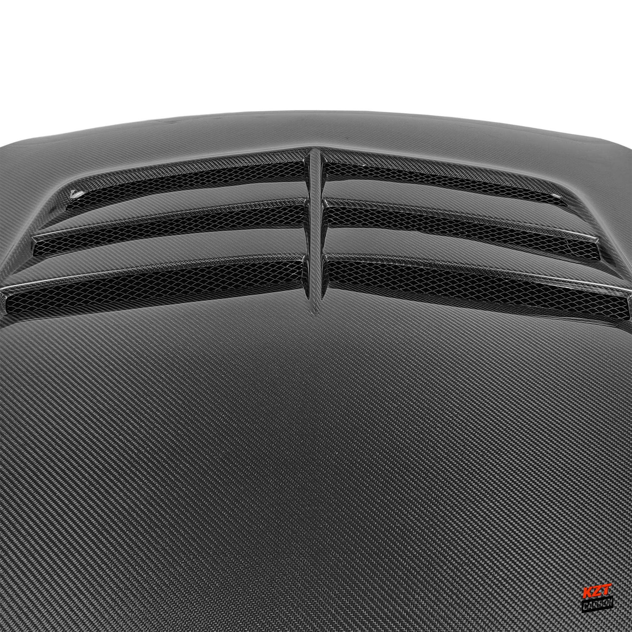 For VW Golf 7 7.5 TSI GTI 5DR 12-20 Hatchback Carbon VS Style Front Vented Hood