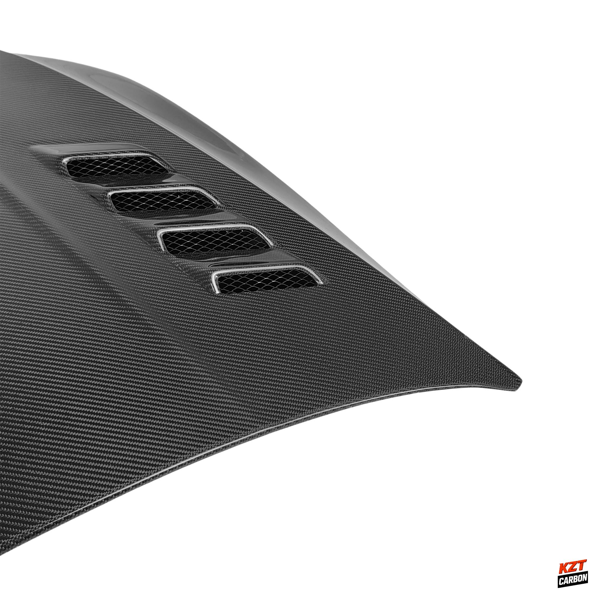 For VW Golf 7 7.5 TSI GTI 5DR 12-20 Hatchback Carbon VS Style Front Vented Hood