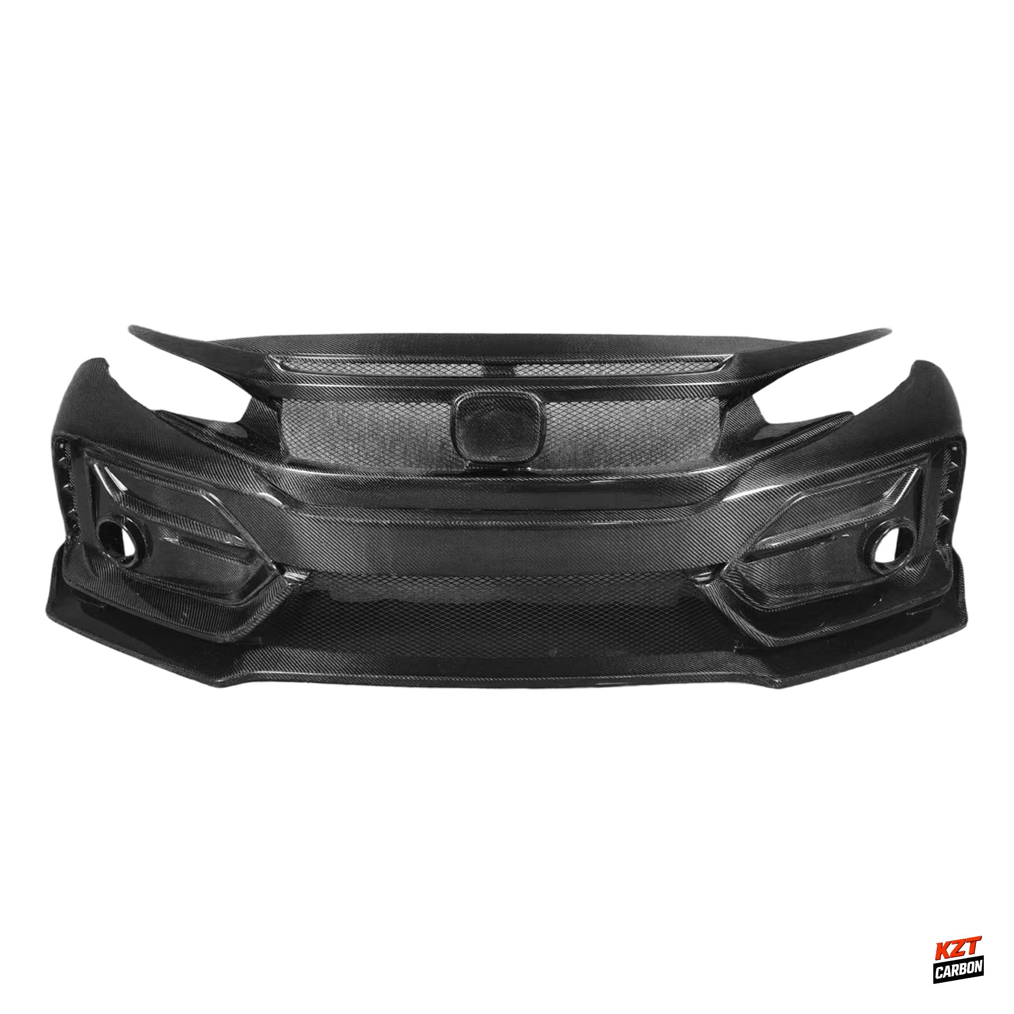 For Honda Civic Type R FK8 17-21 Carbon OE Front Bumper With Grille Body Kits