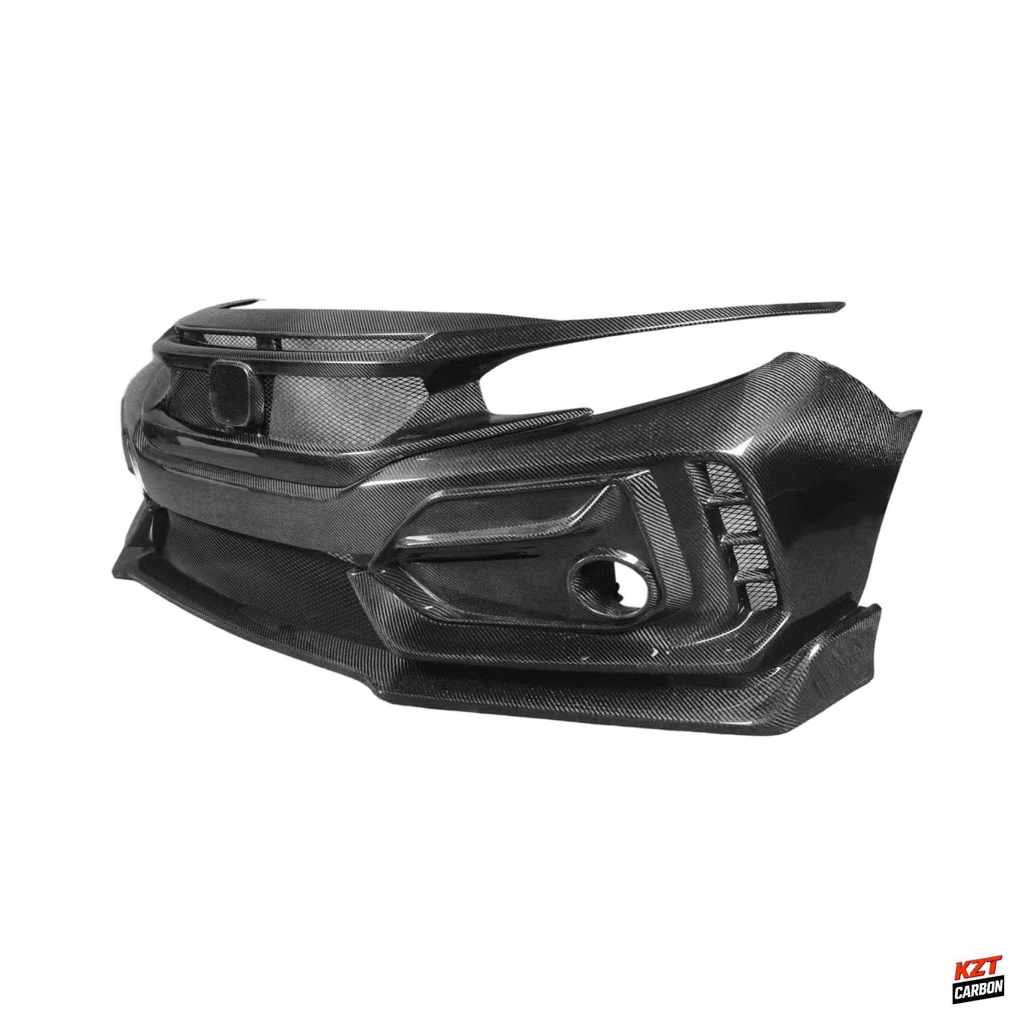 For Honda Civic Type R FK8 17-21 Carbon OE Front Bumper With Grille Body Kits