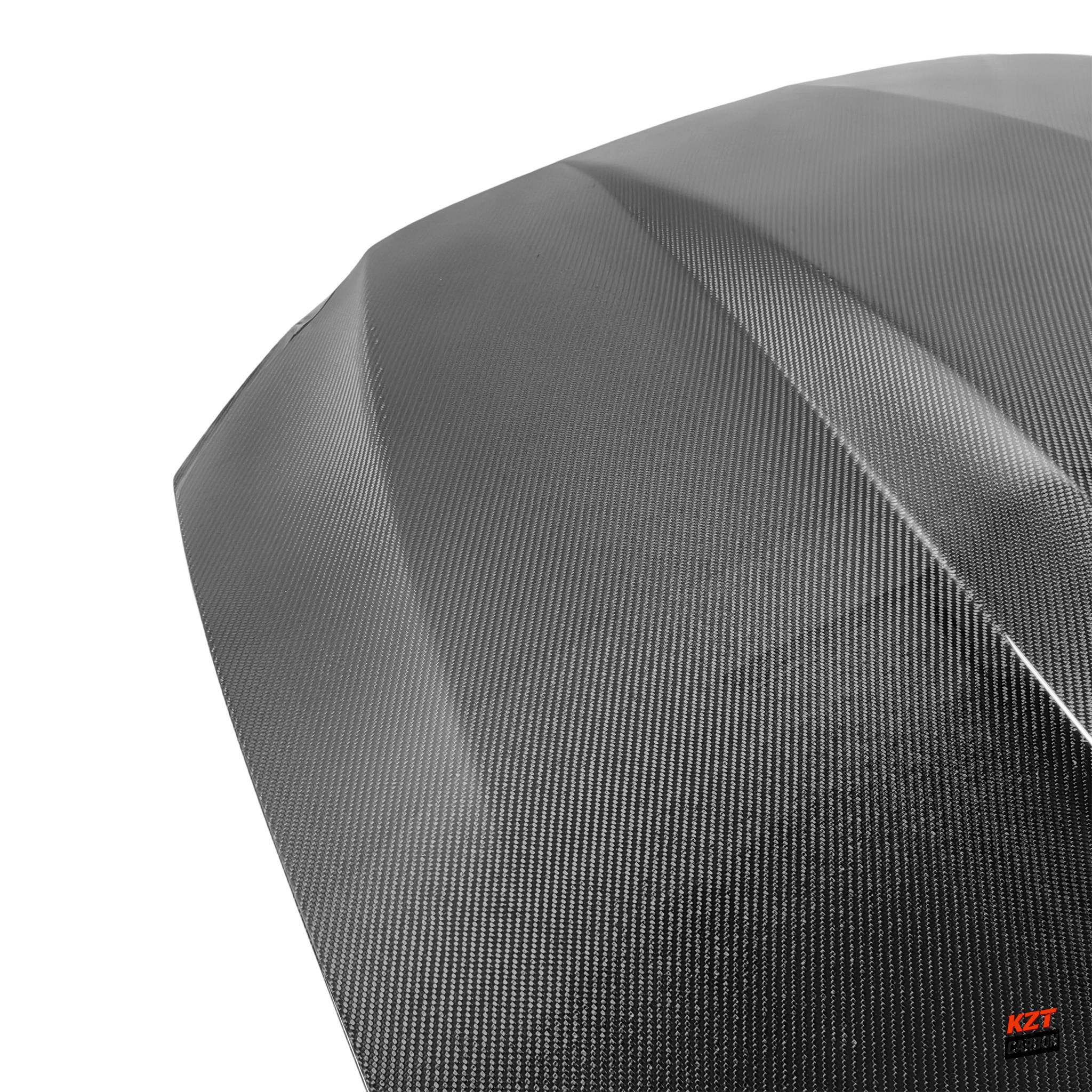 For Ford Mustang 2Dr 15-17 Carbon Supercharged Style Front Vented Cooling Hood