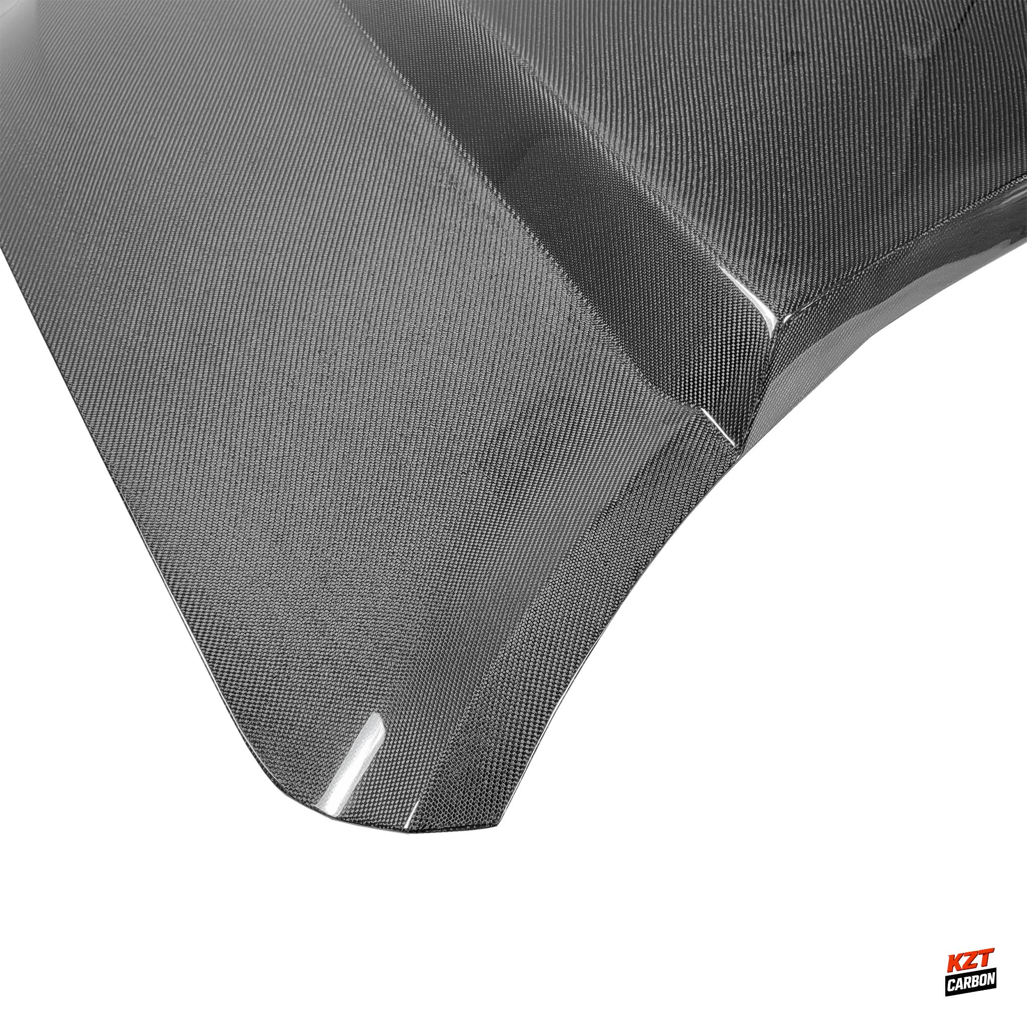 For Ford Mustang 2Dr 15-17 Carbon Supercharged Style Front Vented Cooling Hood