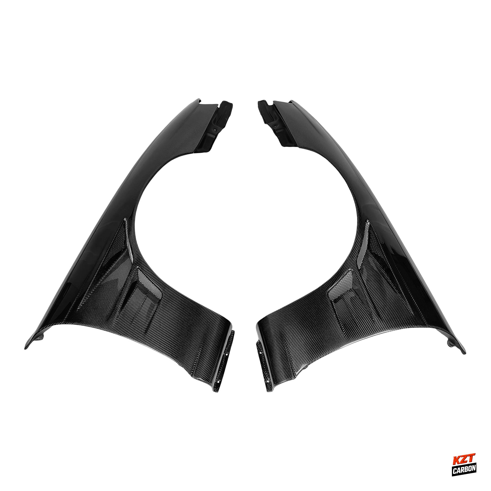 For Nissan Silvia S14 (Late Model) Kouki BN Style Carbon Fiber Front Fender Pair