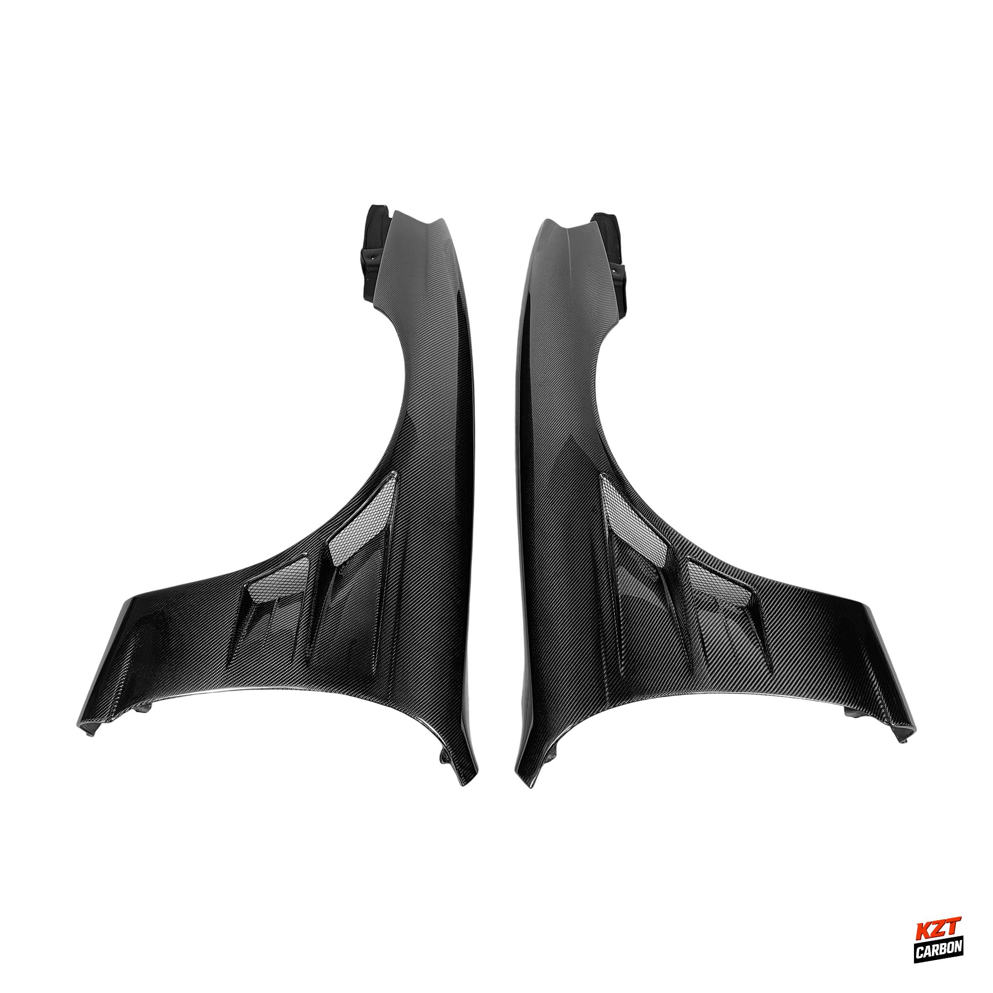 For Nissan Silvia S14 (Late Model) Kouki BN Style Carbon Fiber Front Fender Pair